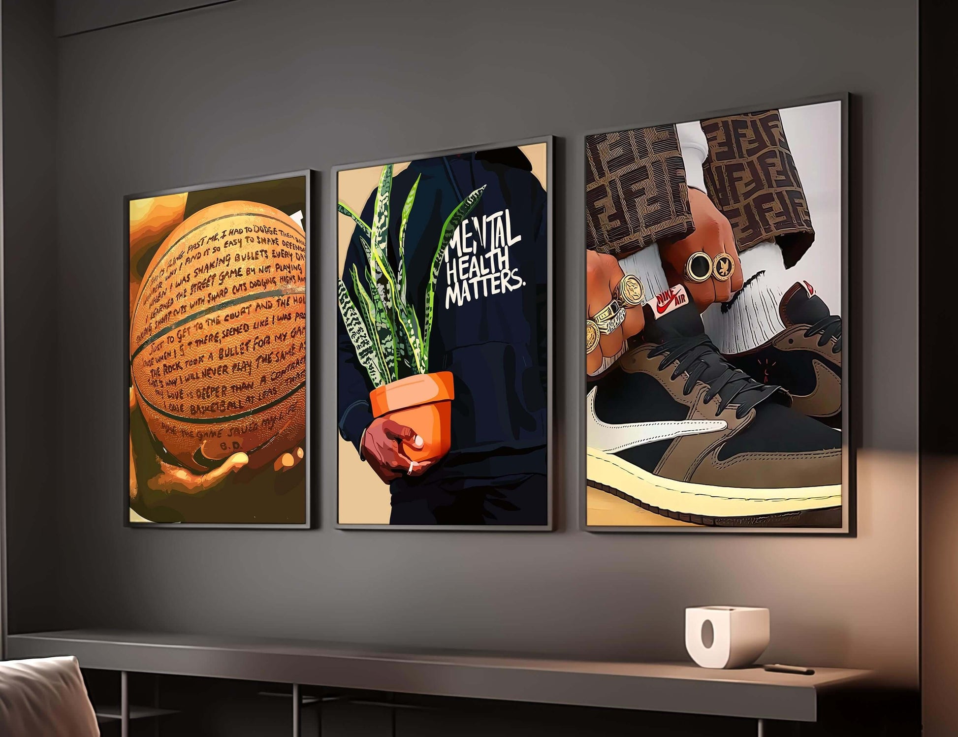 Set of 3 Black Man Art Posters - Haus of Prints