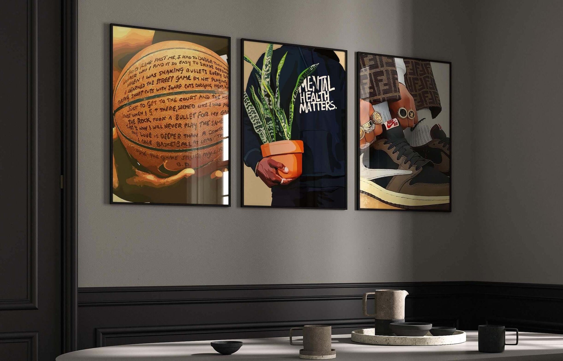 Set of 3 Black Man Art Posters - Haus of Prints