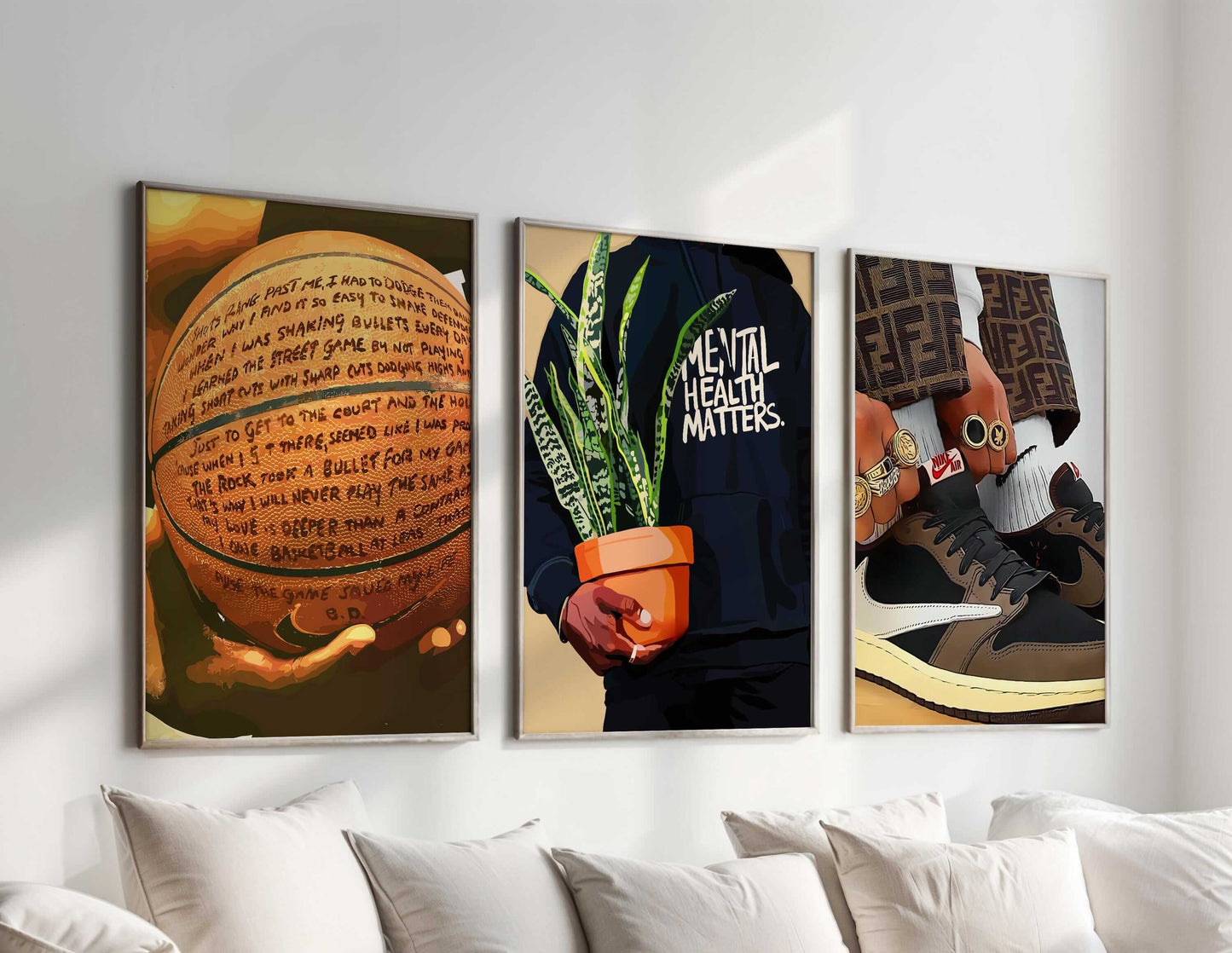 Set of 3 Black Man Art Posters - Haus of Prints