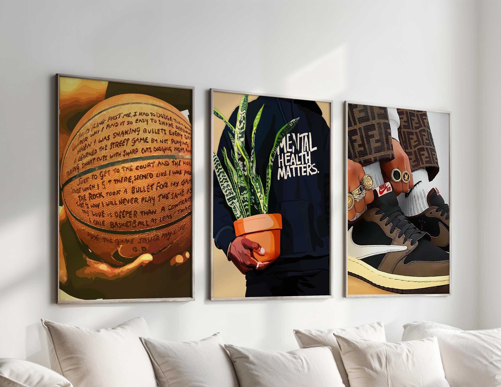 Set of 3 Black Man Art Posters - Haus of Prints
