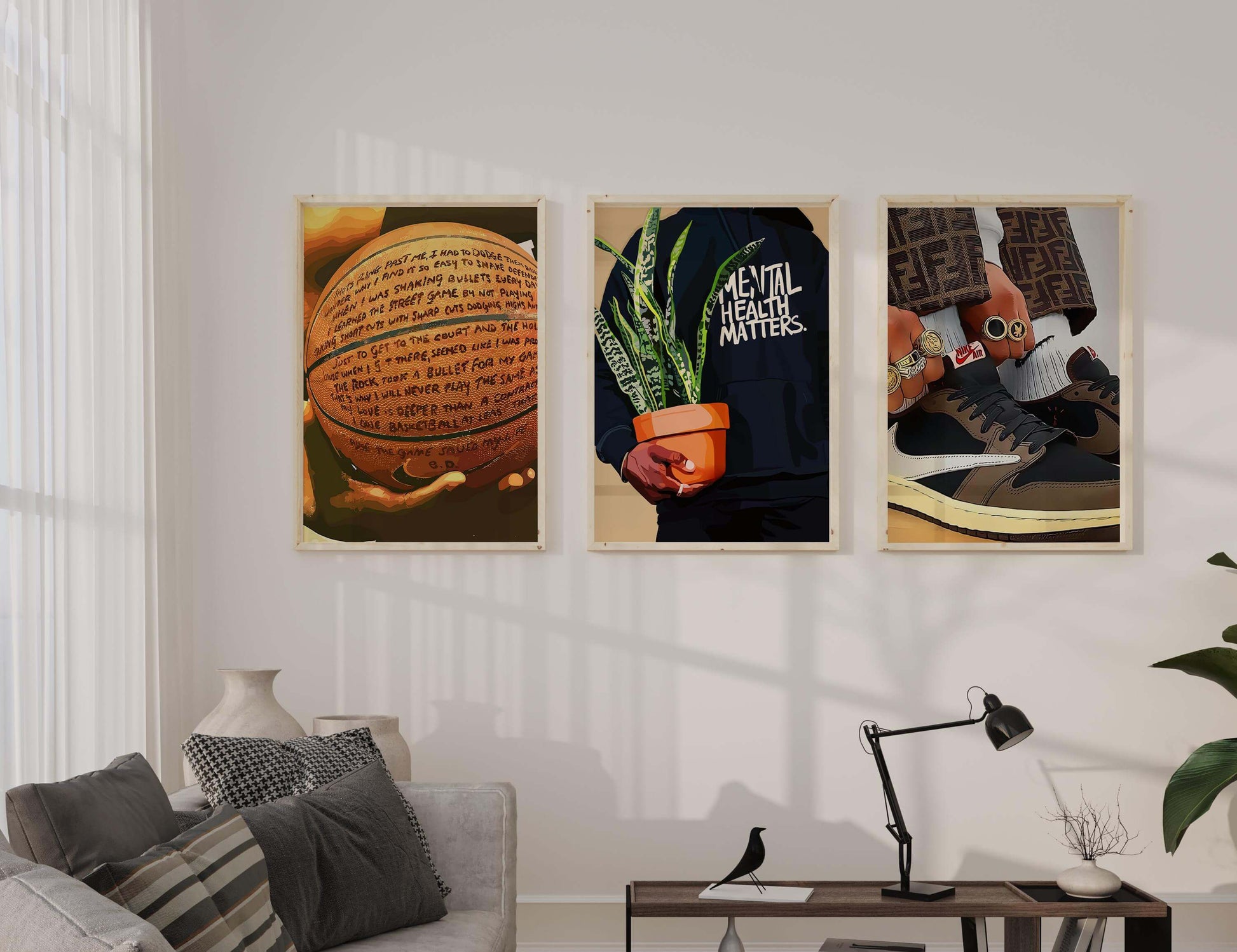 Set of 3 Black Man Art Posters - Haus of Prints