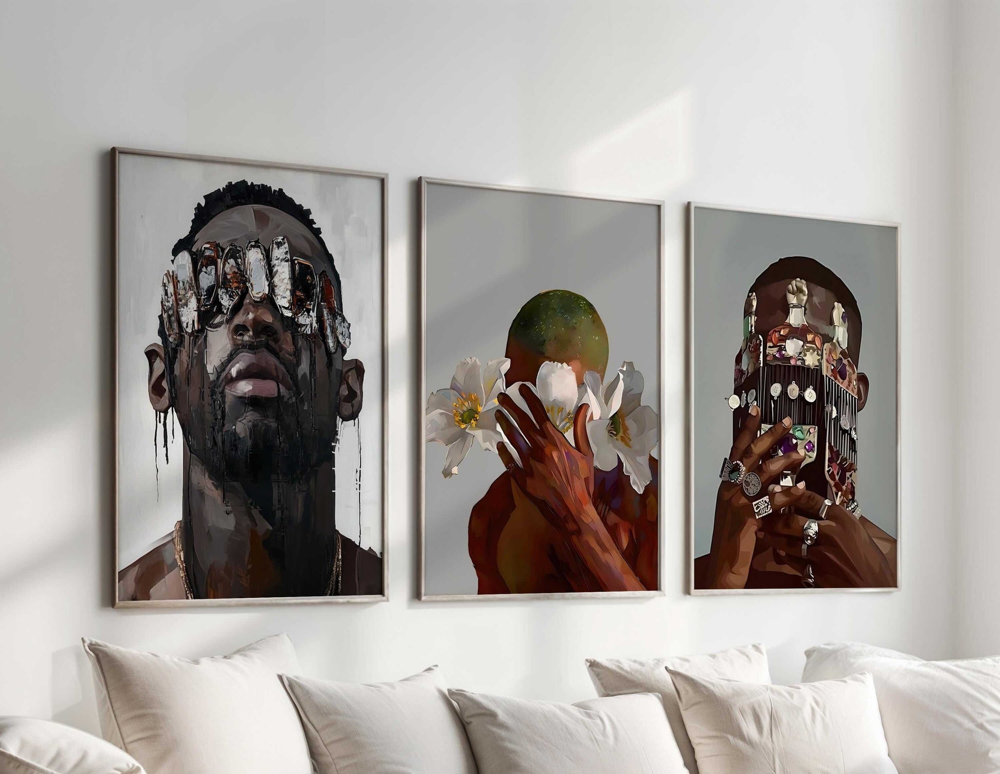 Set of 3 Black Men Wall Art Prints - Haus of Prints