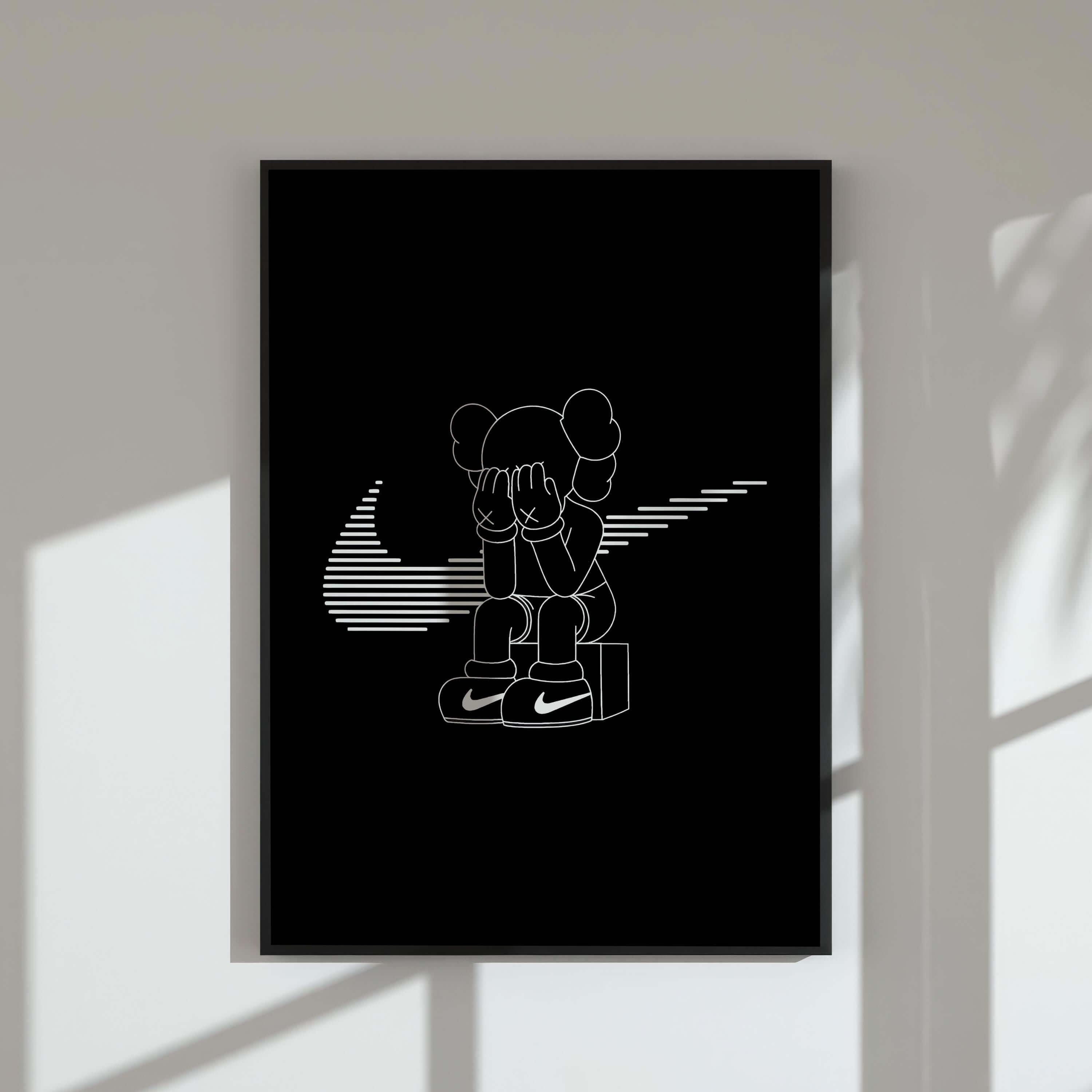 Set of 3 Black and White Hypebeast Posters - Haus of Prints