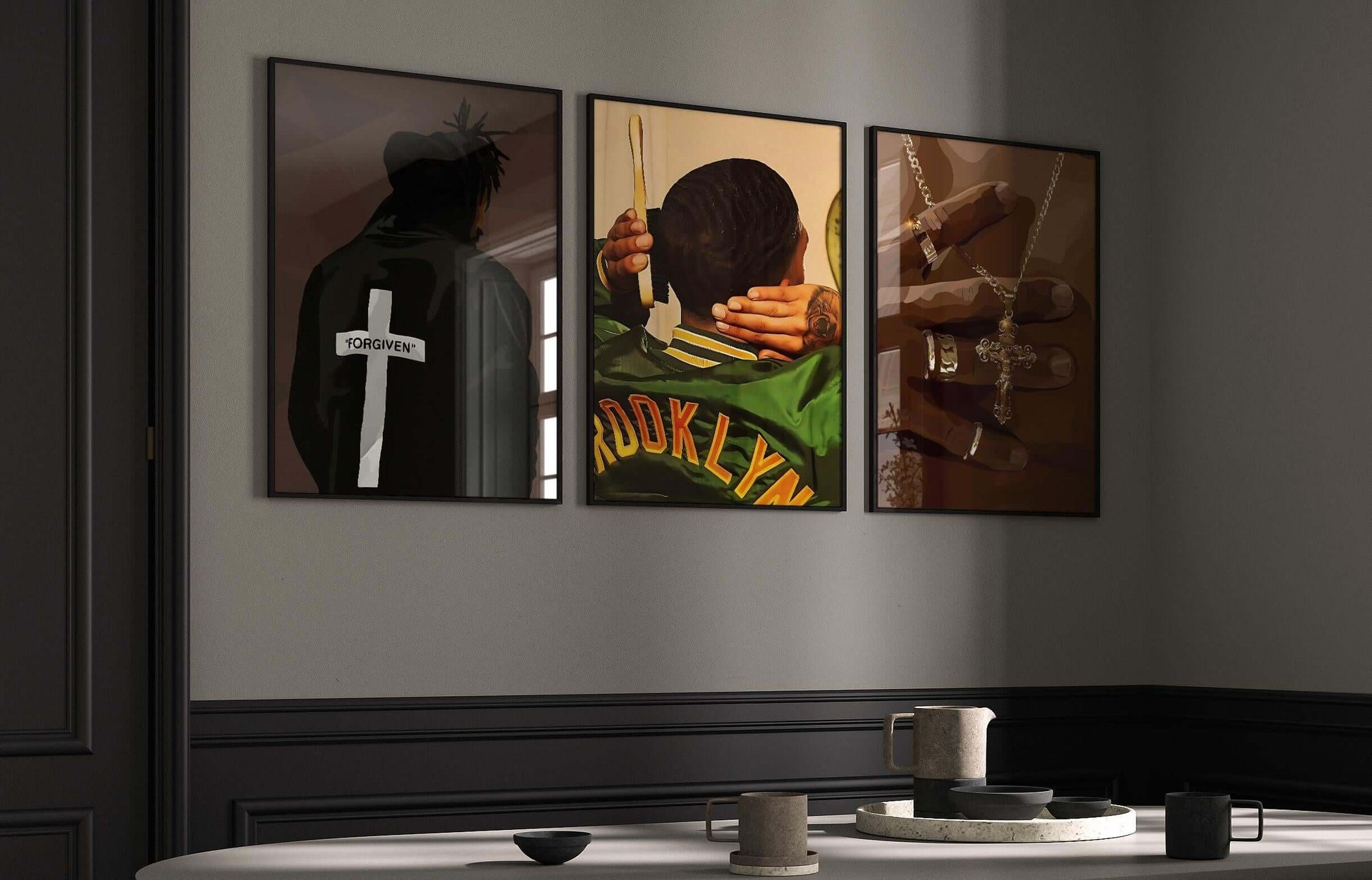 Set of 3 Printable Black Man Wall Art - Haus of Prints