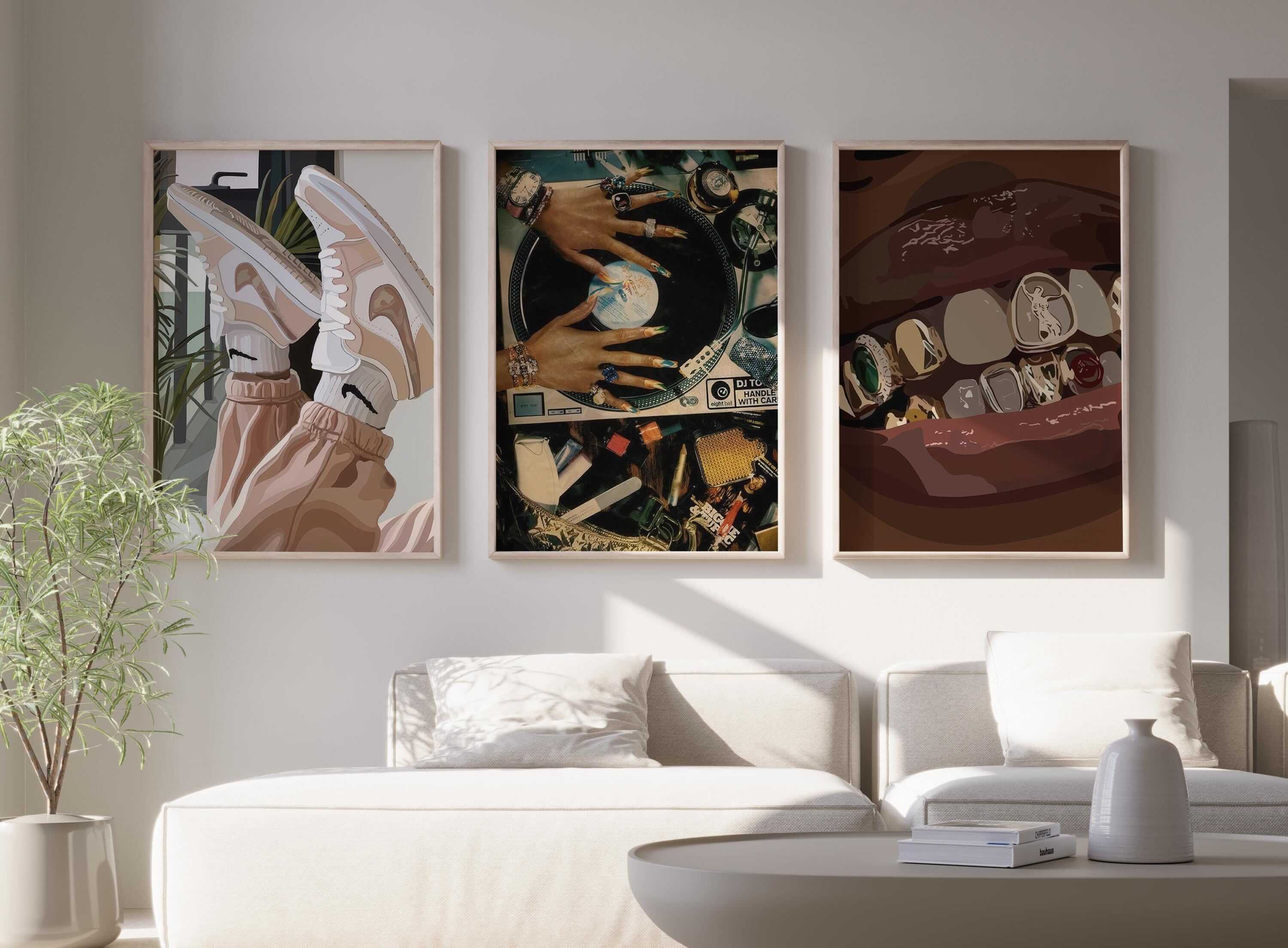 Set of 6 Printable Black Woman Wall Art - Haus of Prints