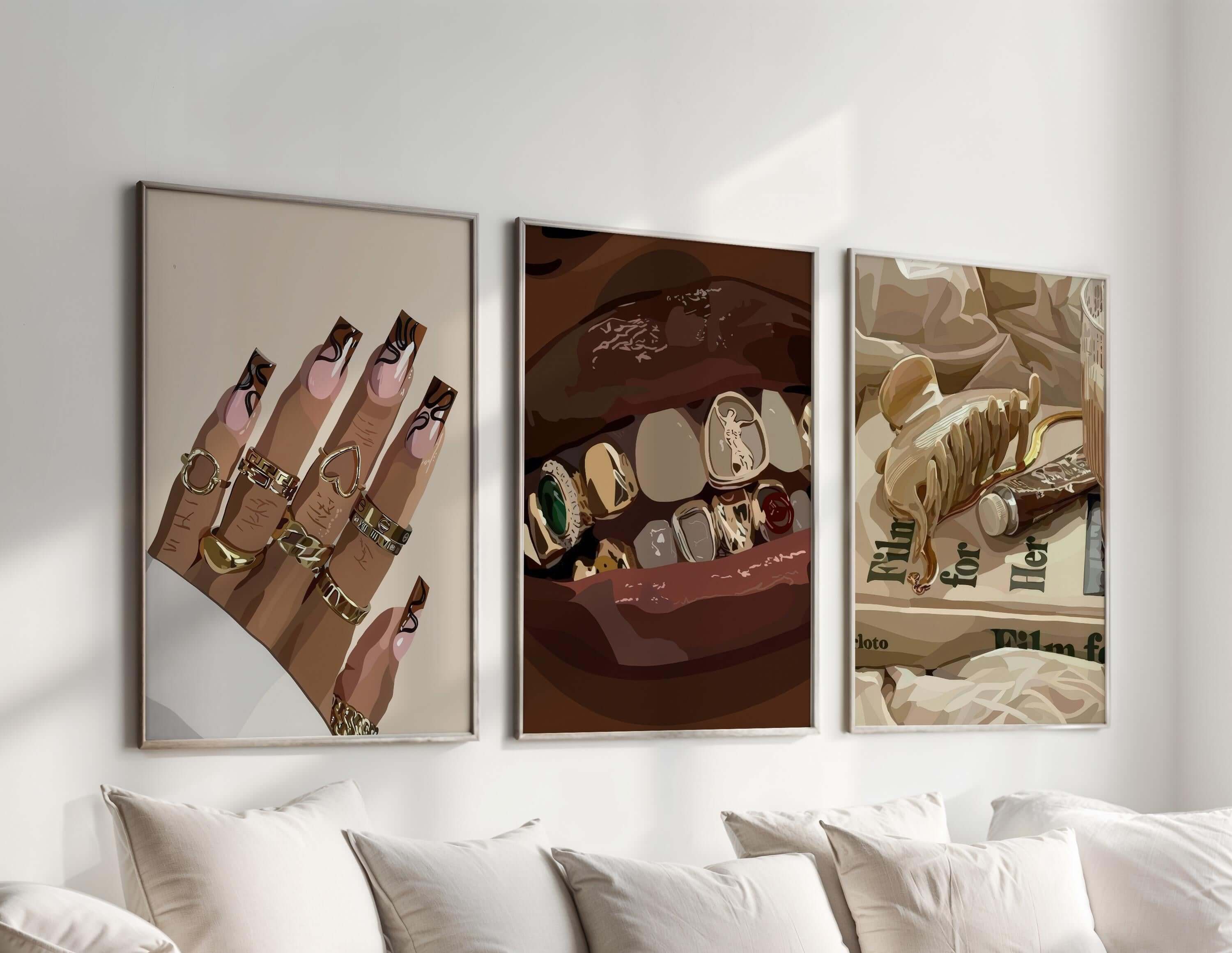 Set of 6 Printable Black Woman Wall Art - Haus of Prints