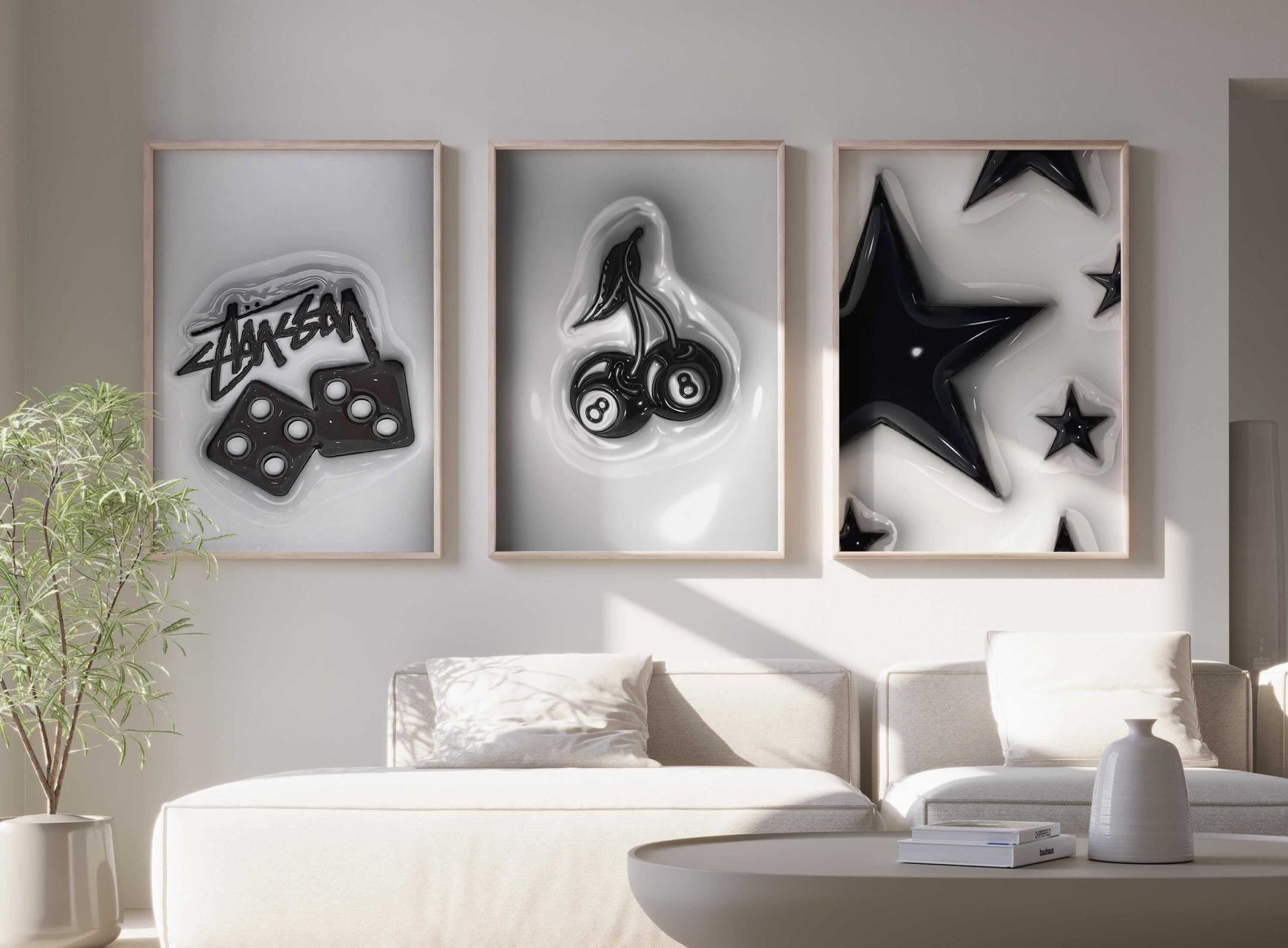 Set of 6 Trendy Urban Wall Art - Haus of Prints
