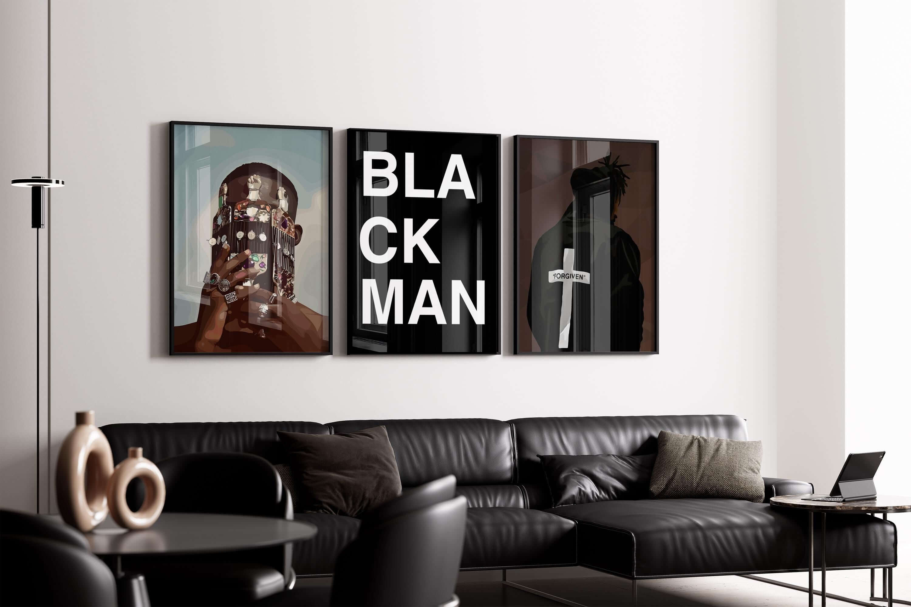 Set of 9 Black Men Wall Art - Haus of Prints