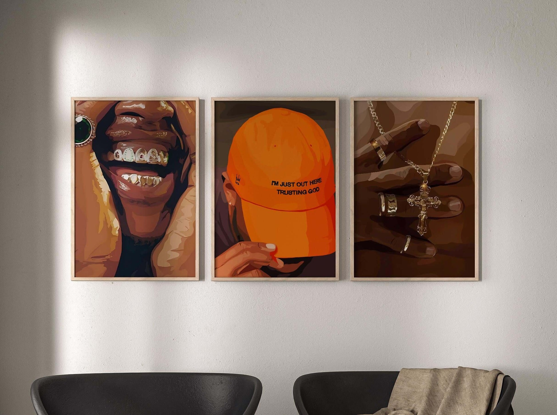 Set of 9 Black Men Wall Art - Haus of Prints