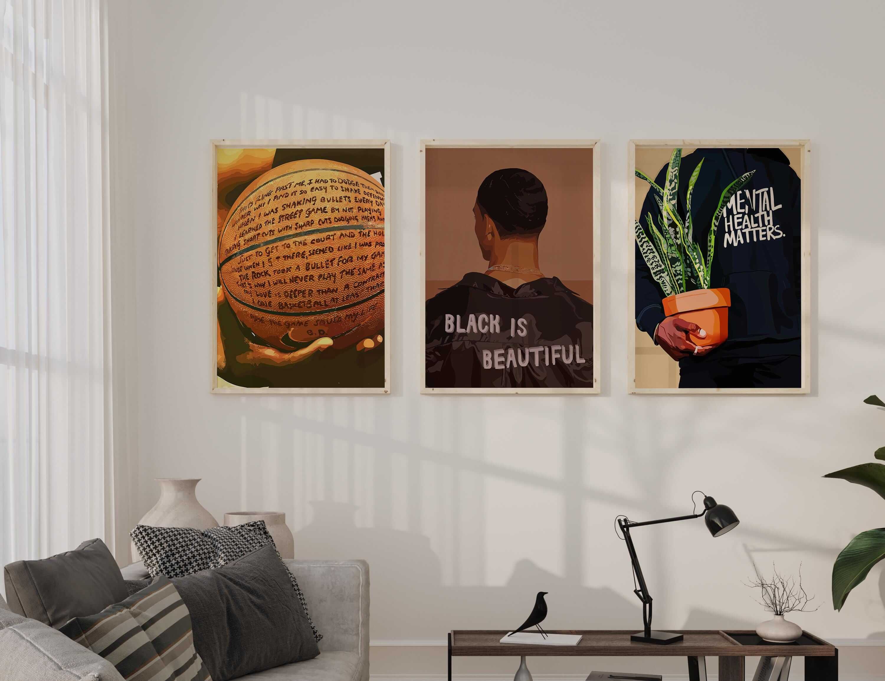 Set of 9 Black Men Wall Art - Haus of Prints