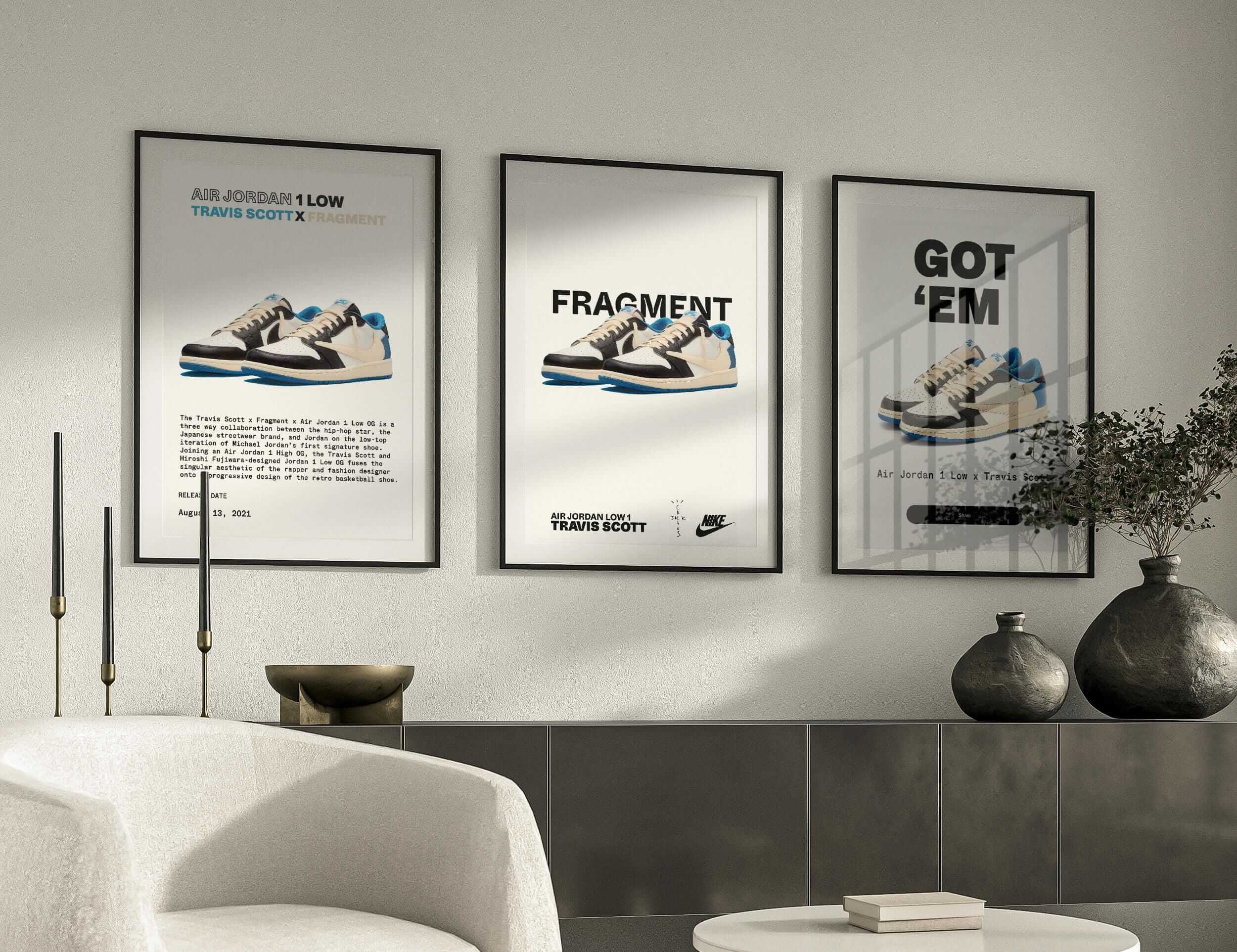 Sneaker Printable Wall Art Set of 3 - Haus of Prints
