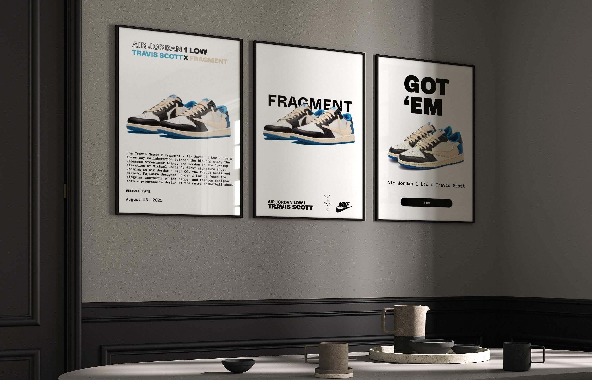 Sneaker Printable Wall Art Set of 3 - Haus of Prints