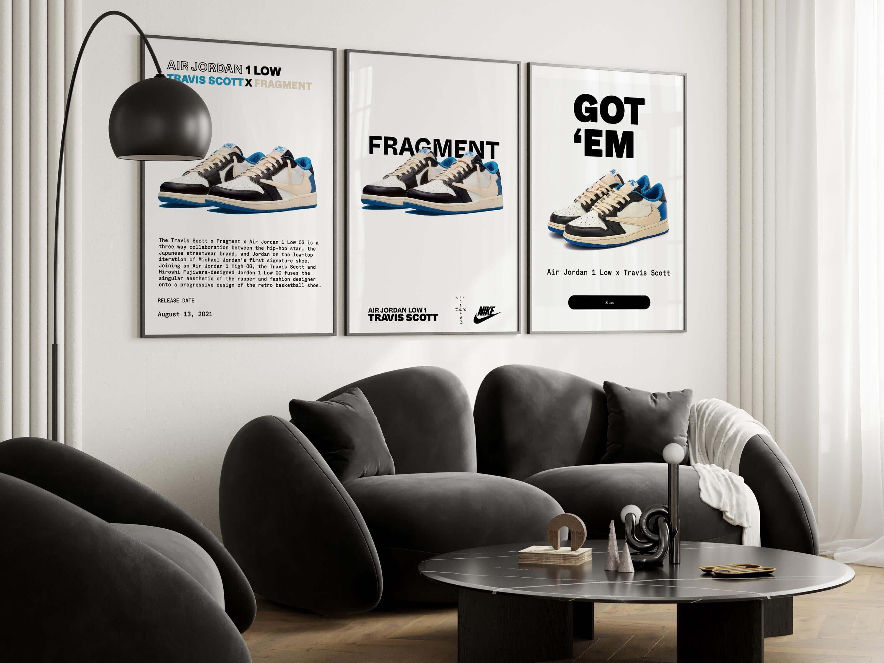 Sneaker Printable Wall Art Set of 3 - Haus of Prints