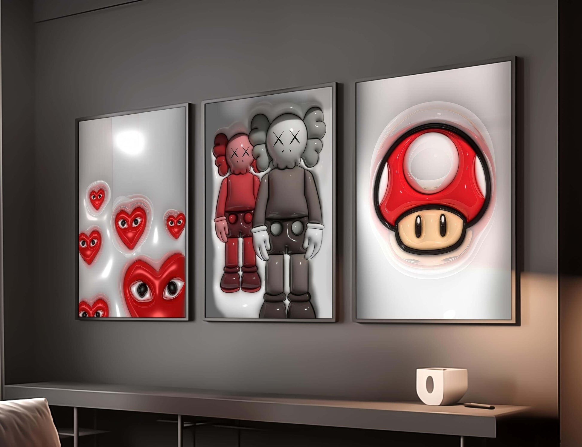 Trendy Hypebeast 3D Room Decor Set of 12 - Haus of Prints