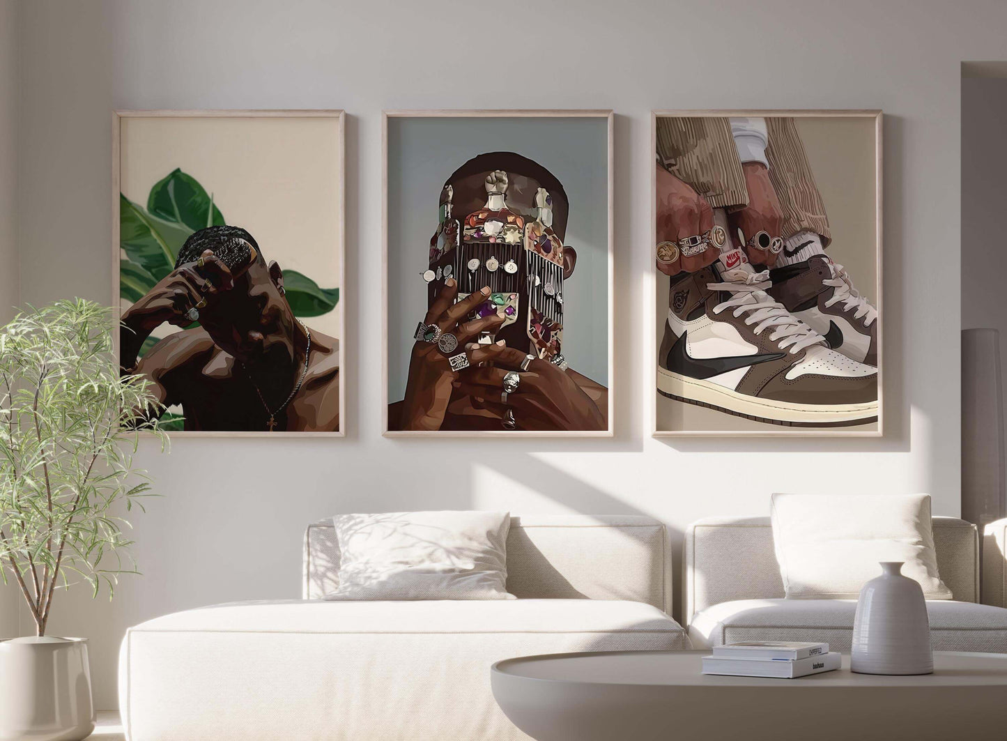 Urban Masculine Wall Art Set of 6 - Haus of Prints
