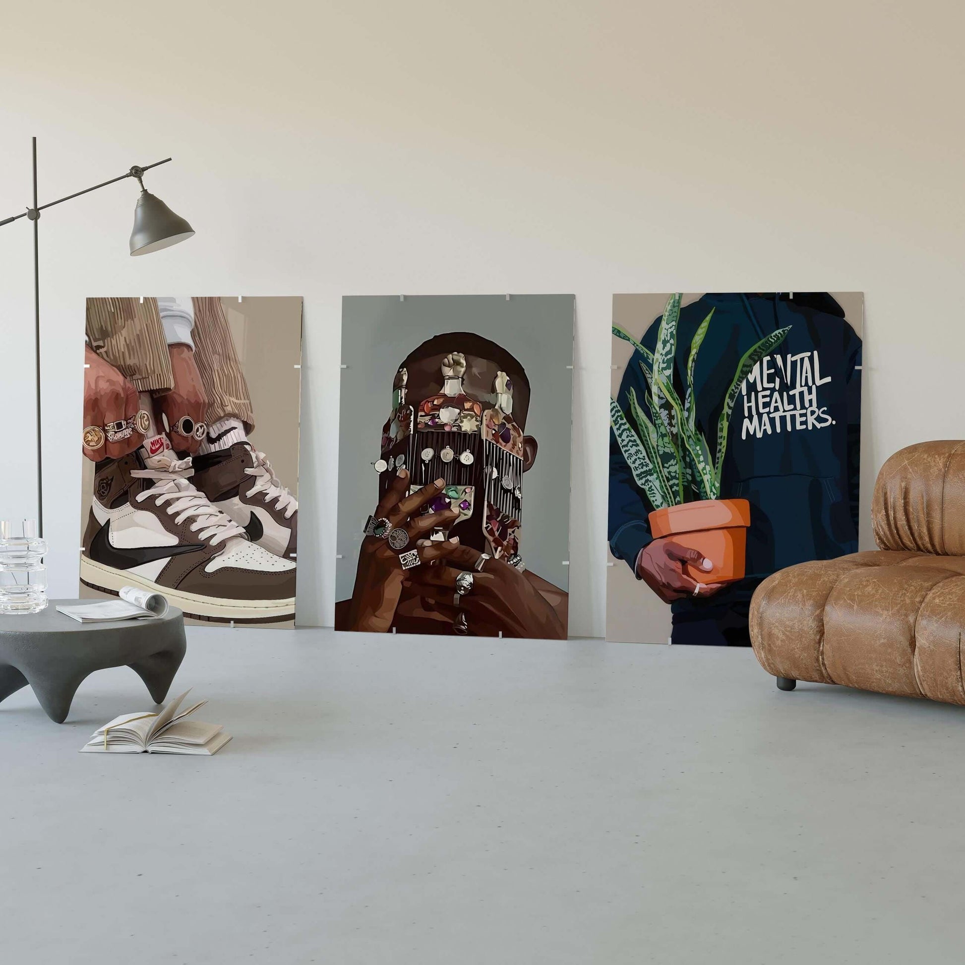 Urban Masculine Wall Art Set of 6 - Haus of Prints