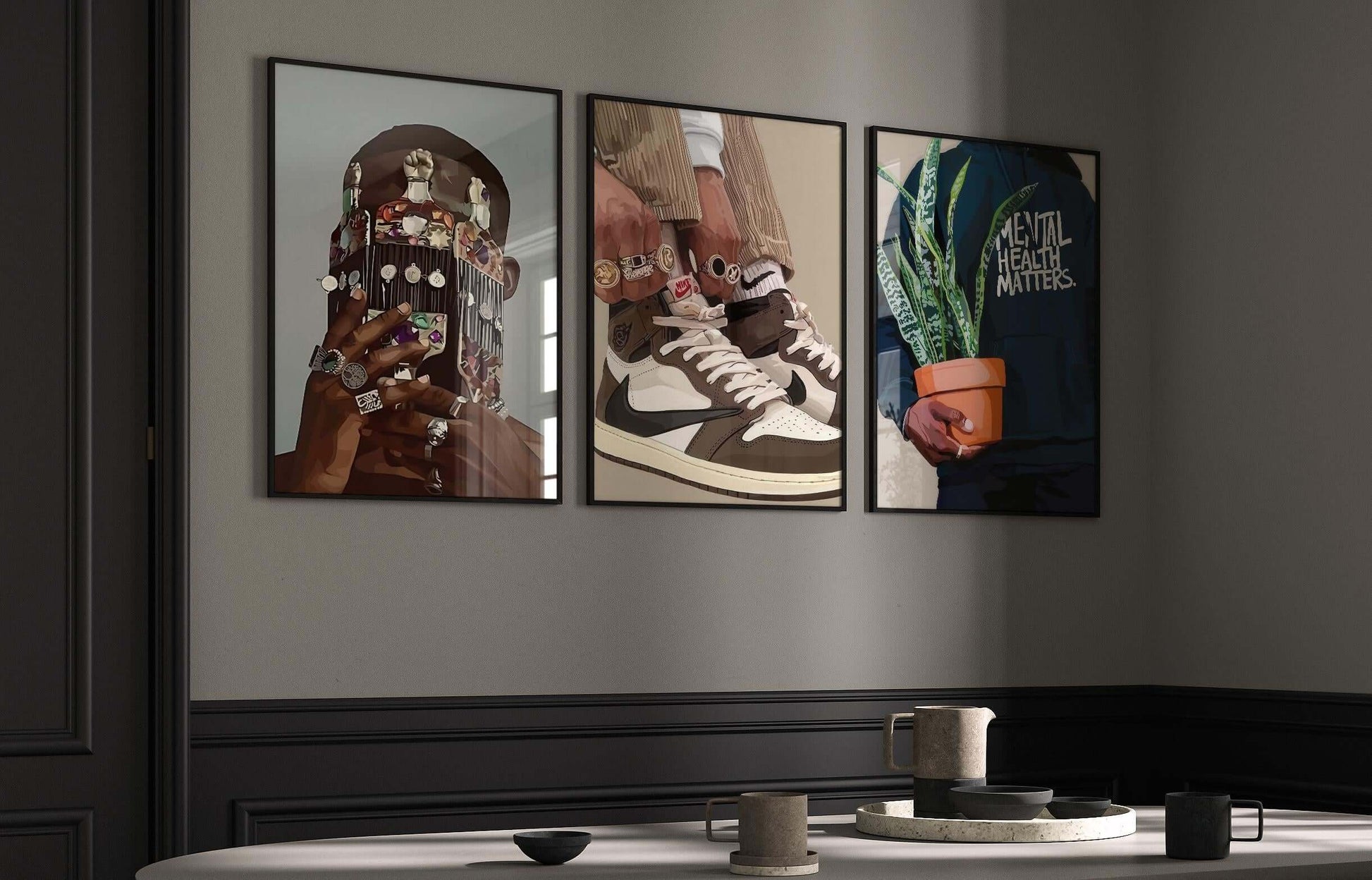 Urban Masculine Wall Art Set of 6 - Haus of Prints