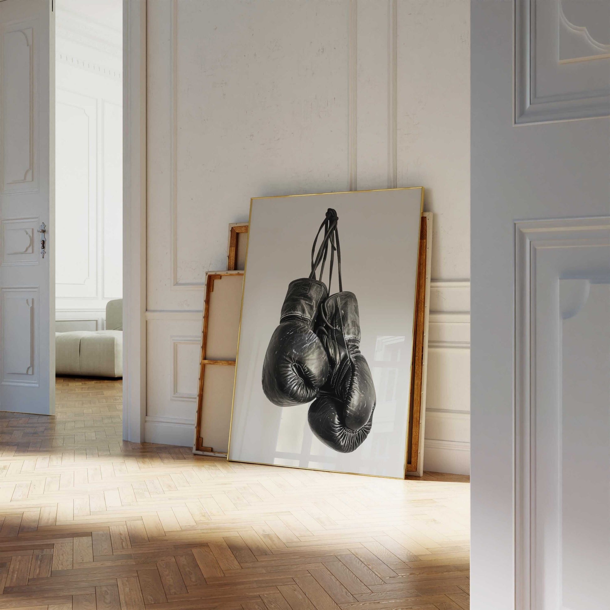 Vintage Boxing Gloves Wall Art - Haus of Prints