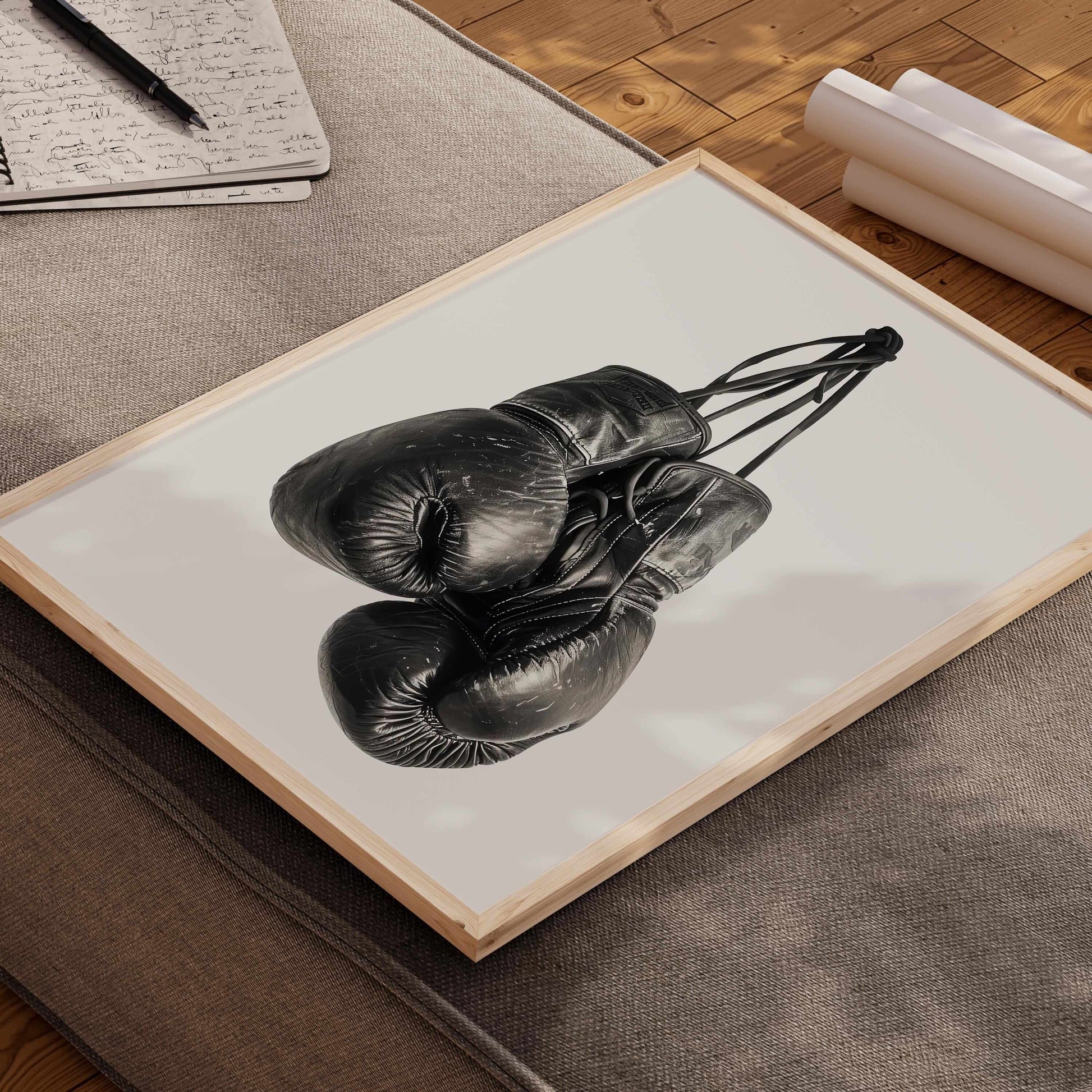 Vintage Boxing Gloves Wall Art - Haus of Prints