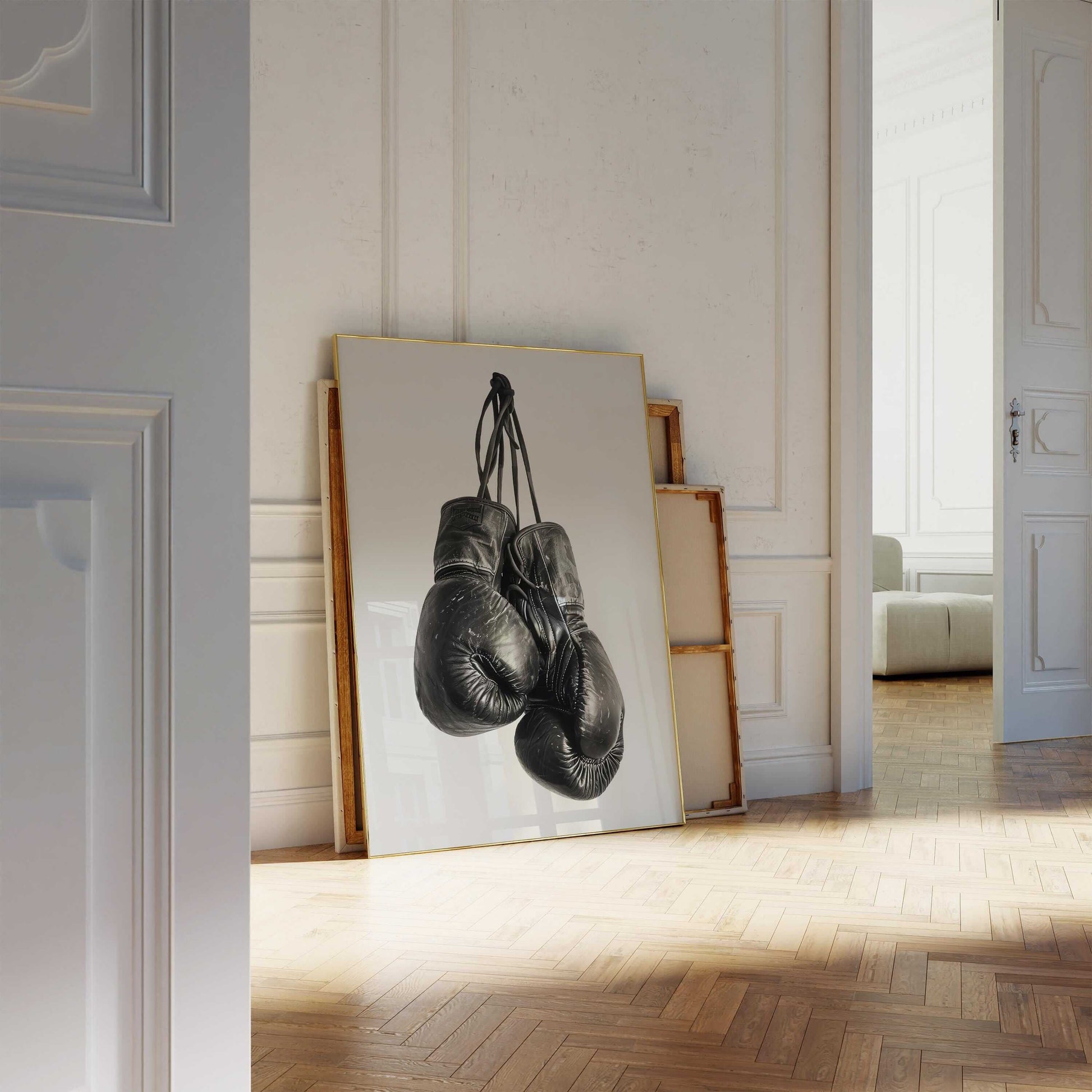Vintage Boxing Gloves Wall Art - Haus of Prints