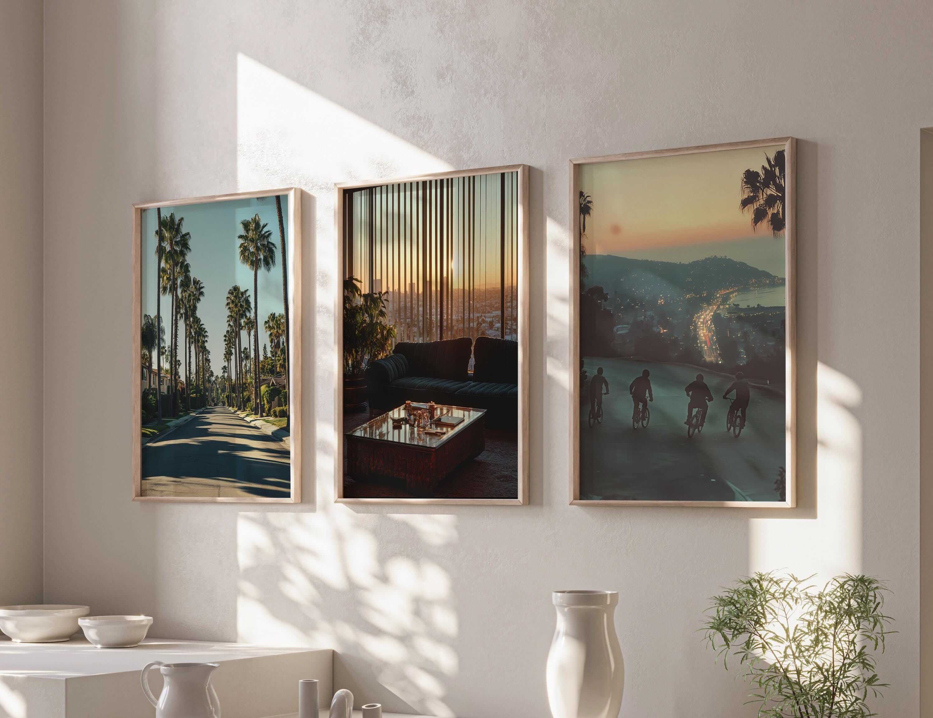 Vintage Cityscape Poster Set of 3 - Haus of Prints