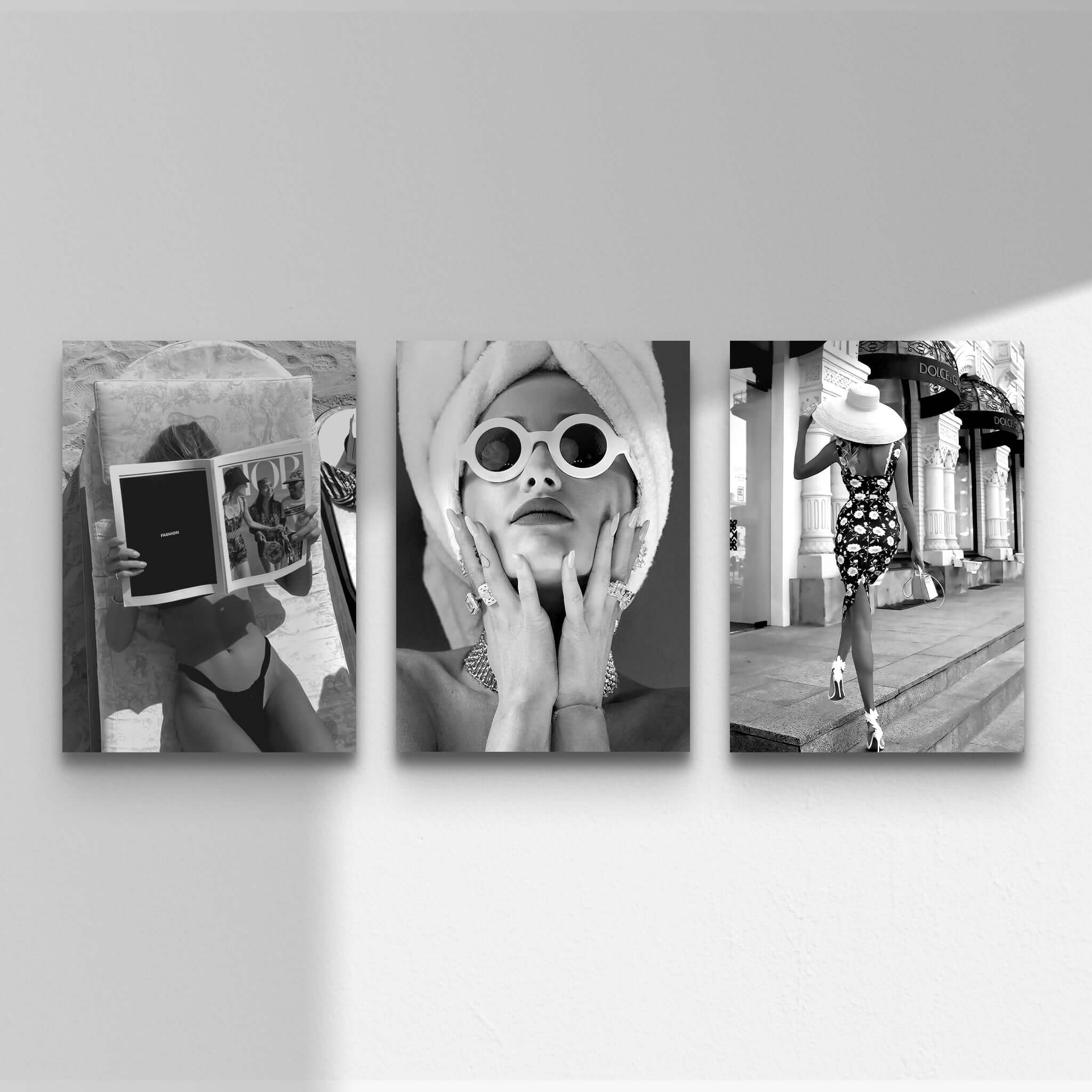 Vintage Fashion Photography Prints Set of 3 - Haus of Prints