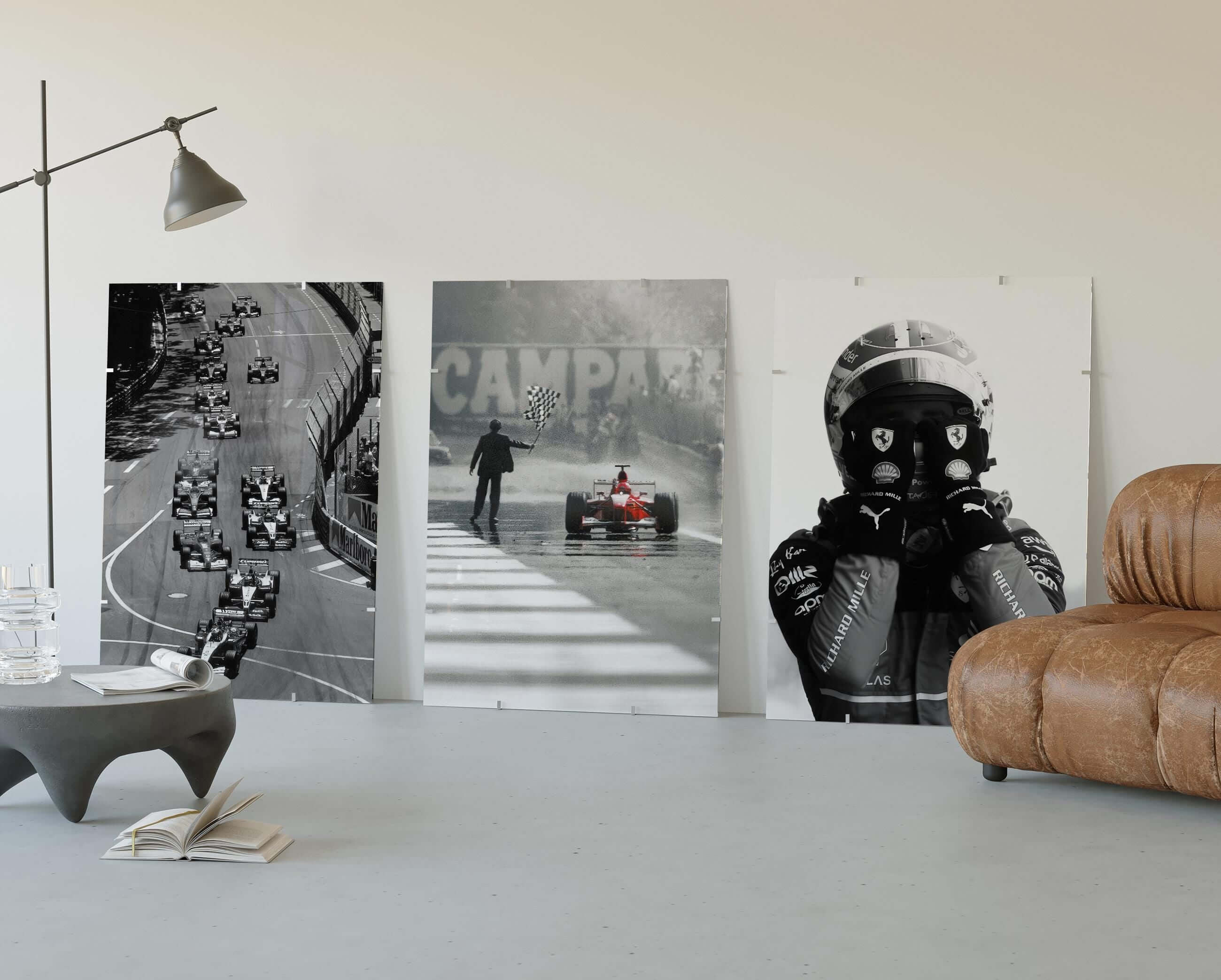 Vintage Formula 1 Wall Art Set of 3 - Haus of Prints