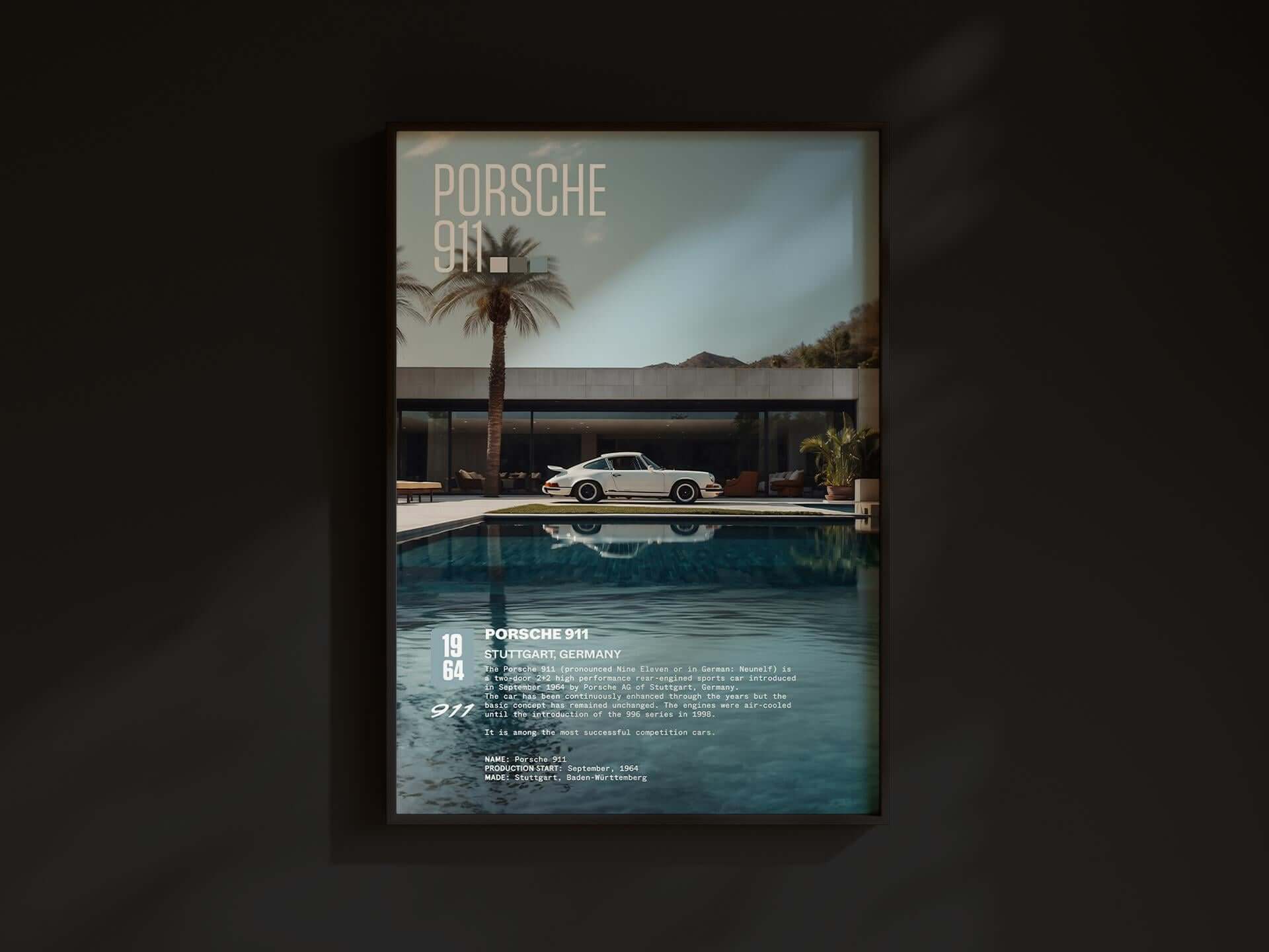 Vintage Porsche 911 Poster Digital Download - Haus of Prints