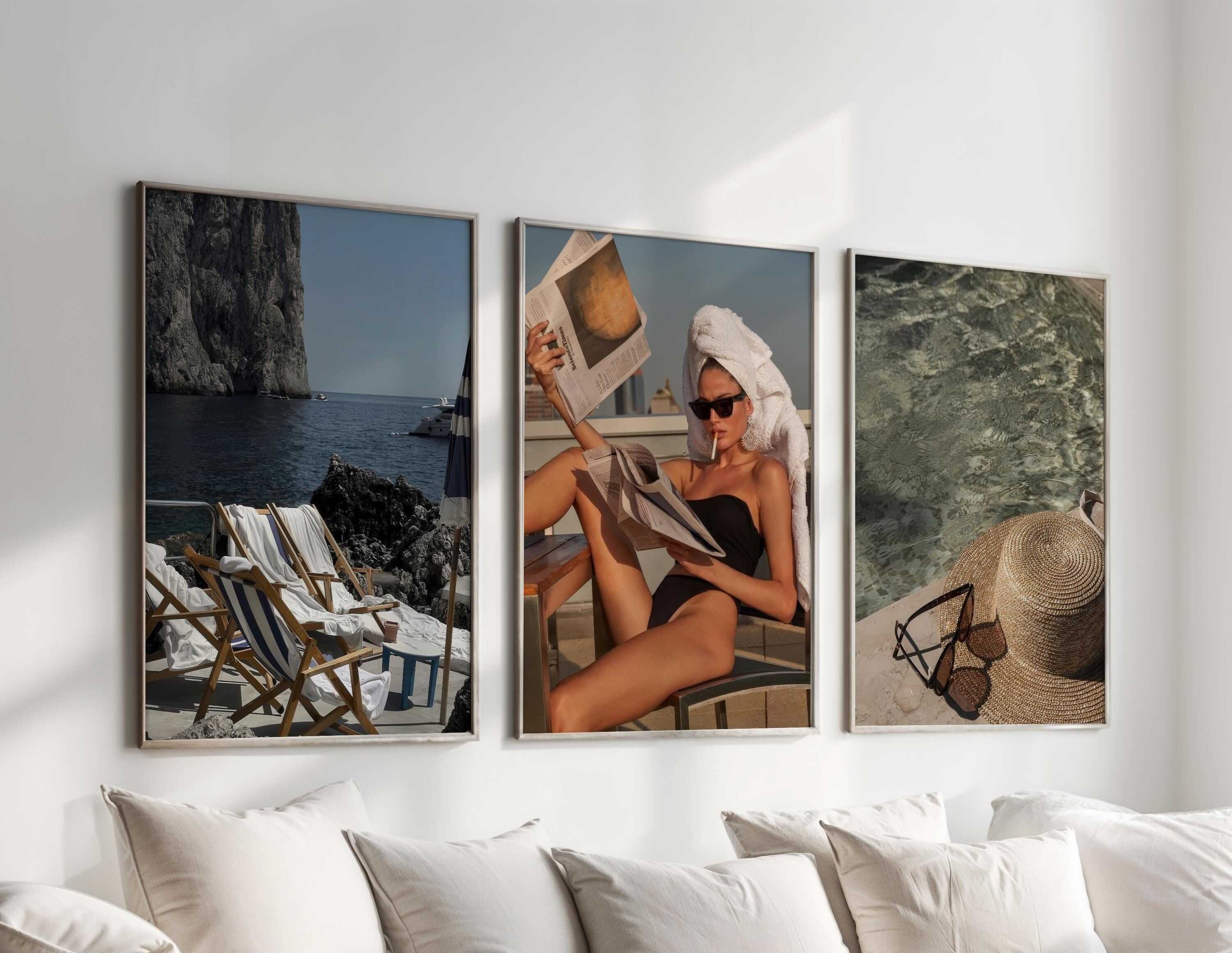 Vintage Retro Fashion Posters Set of 3 - Haus of Prints