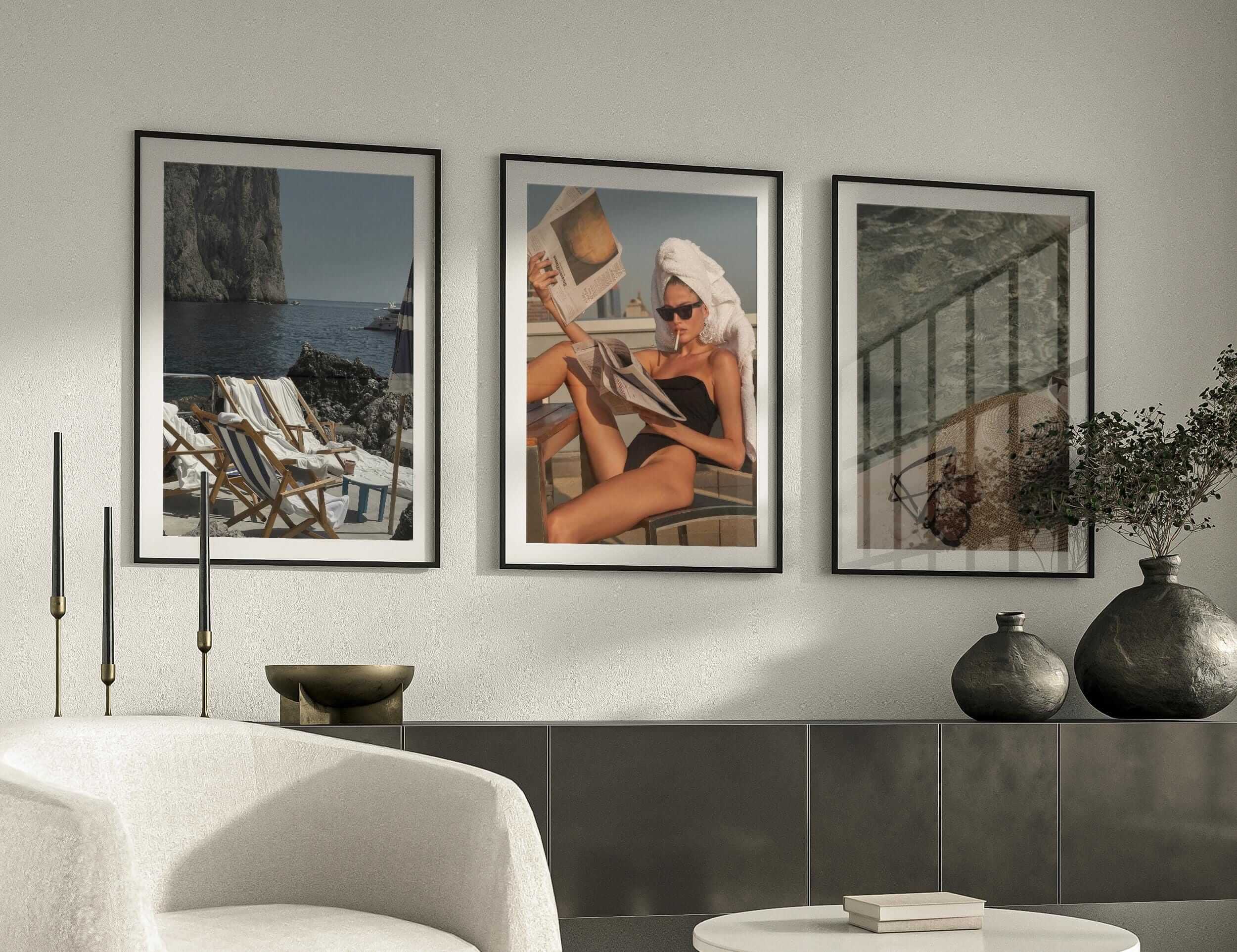 Vintage Retro Fashion Posters Set of 3 - Haus of Prints