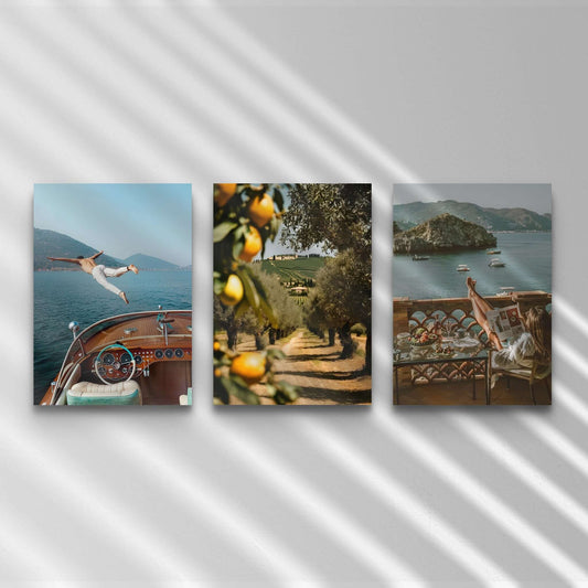 Vintage Seascape Prints Set of 3 - Haus of Prints
