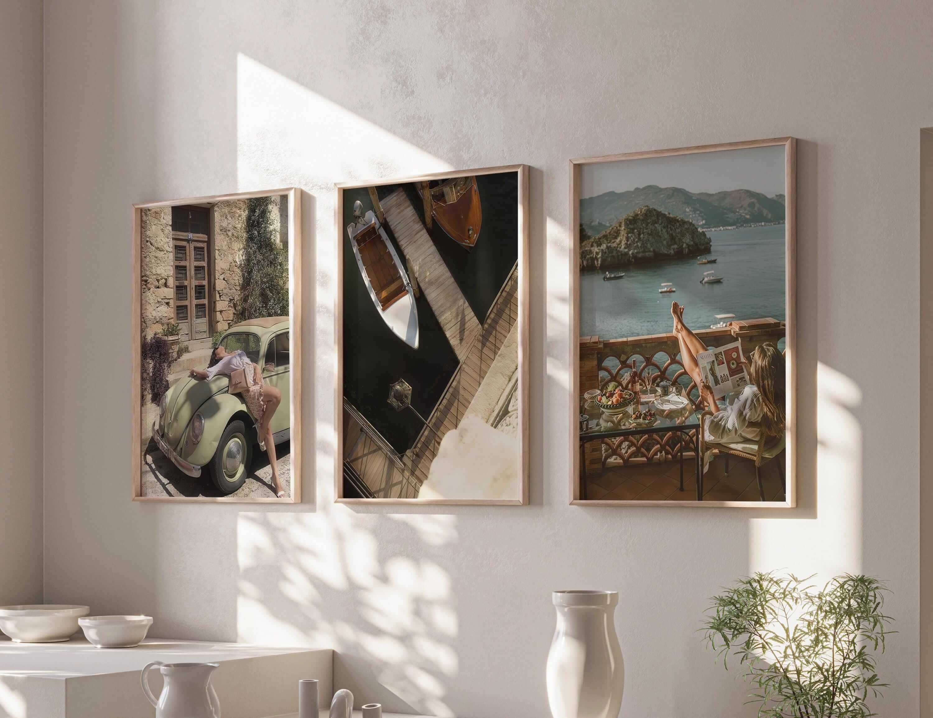 Vintage Trendy Gallery Wall Art Set of 3 - Haus of Prints