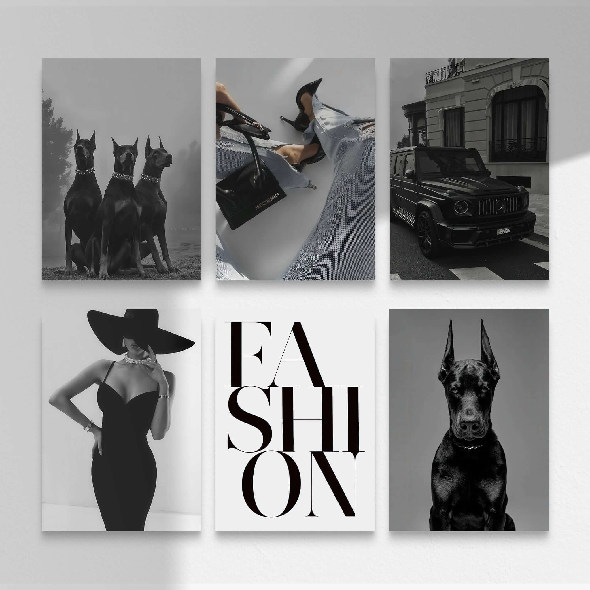 Vogue-Inspired Fashion Wall Art Set of 6 - Haus of Prints