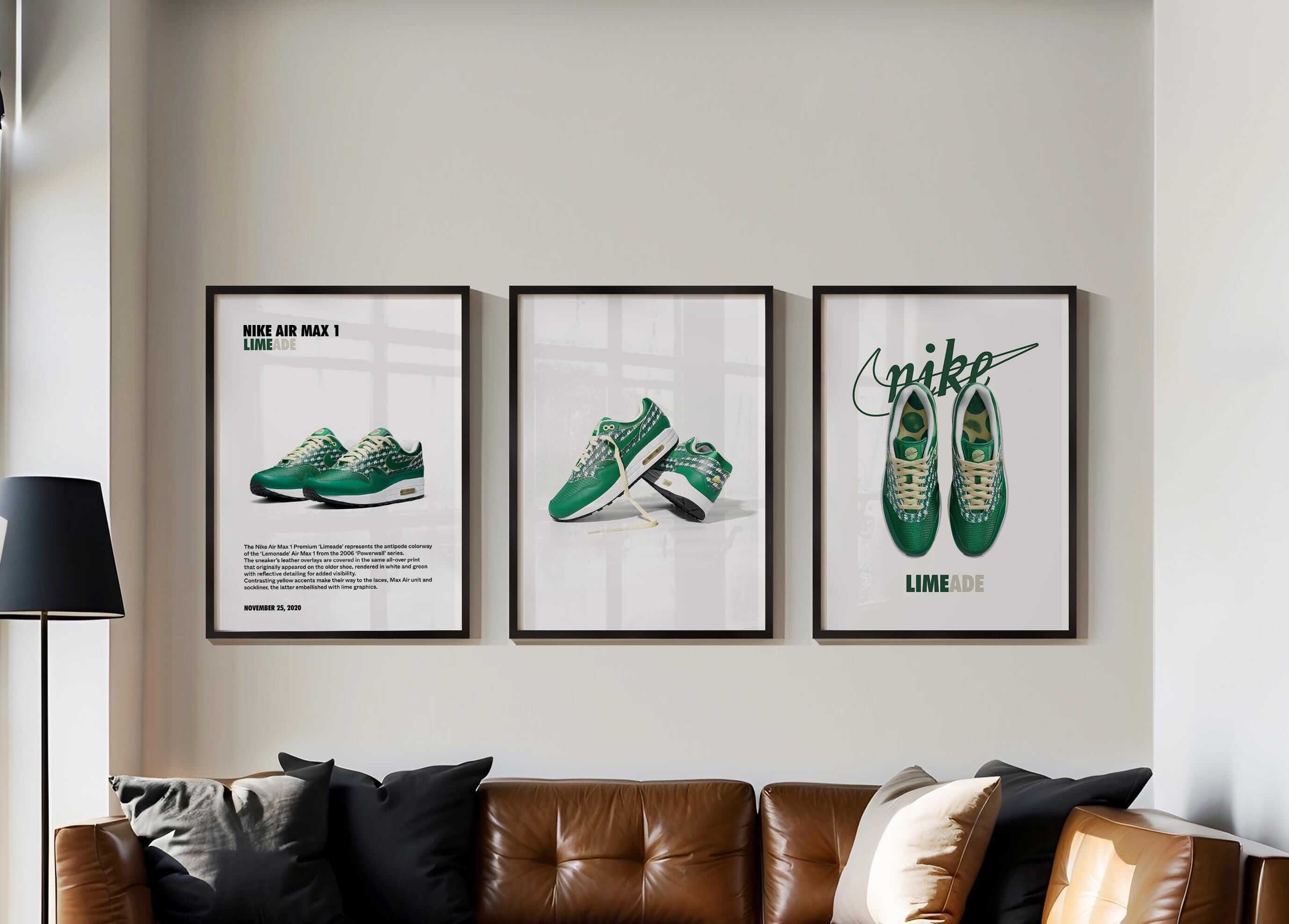 Nike Sneaker Poster Set of 3 - Haus of Prints