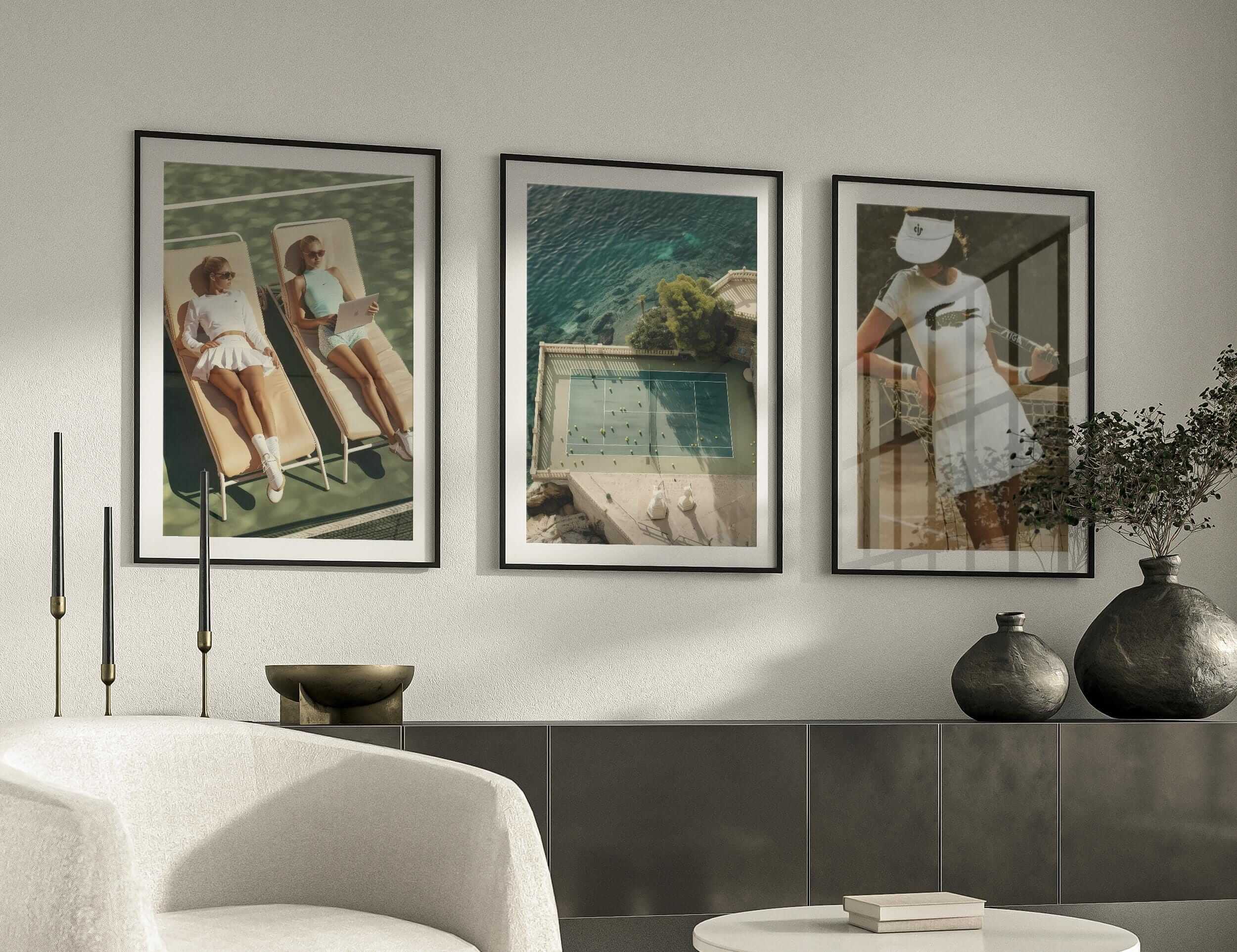 Tennis Wall Art Set of 3 - Haus of Prints