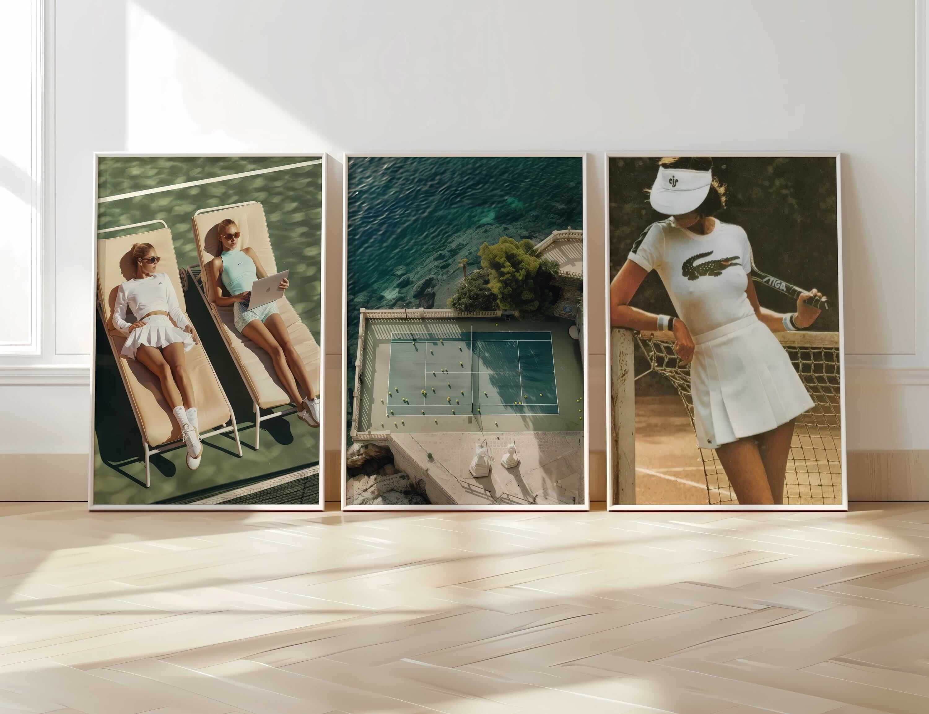 Tennis Wall Art Set of 3 - Haus of Prints