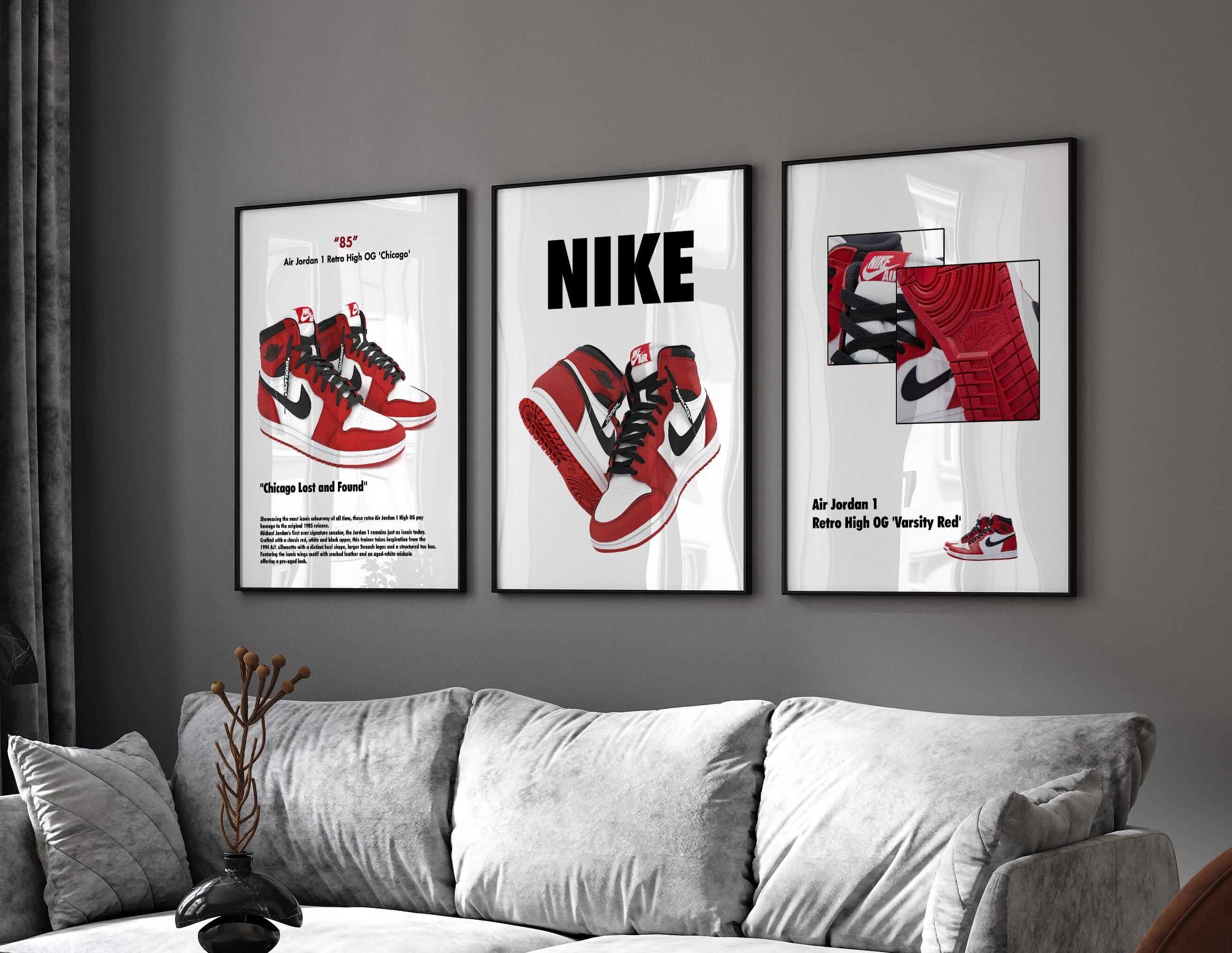 Hypebeast Sneaker Poster Set of 3 - Haus of Prints