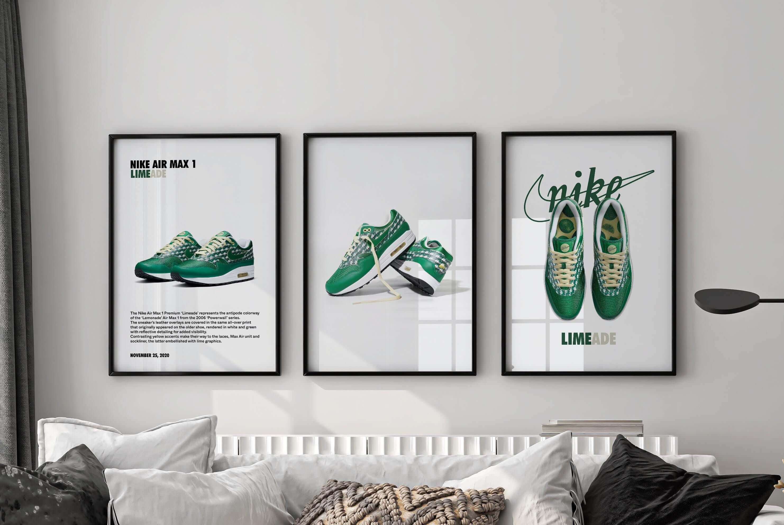Nike Sneaker Poster Set of 3 - Haus of Prints