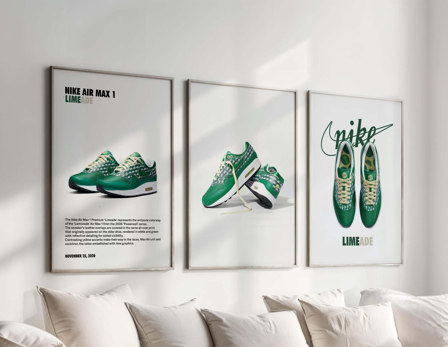 Nike Sneaker Poster Set of 3 - Haus of Prints