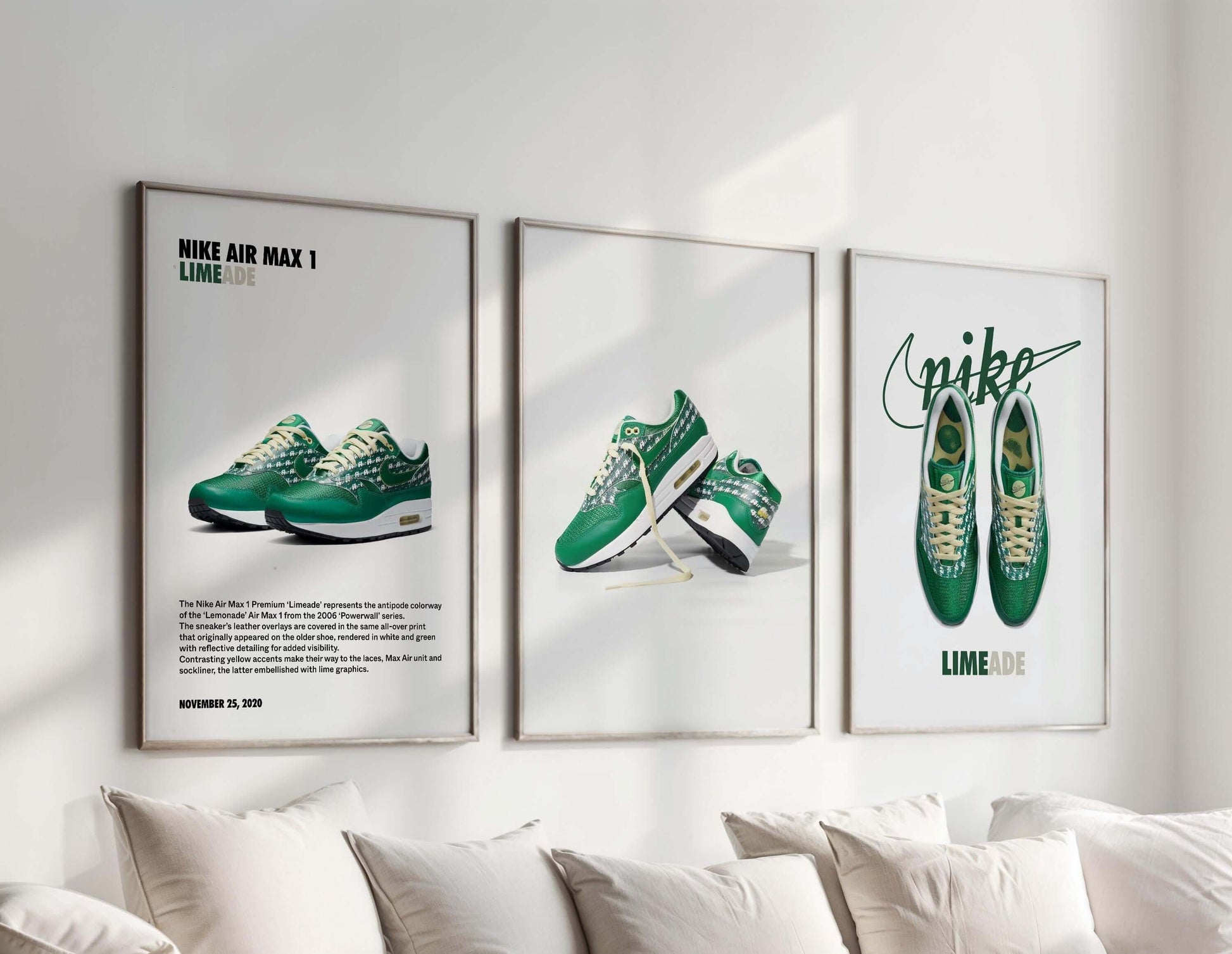 Nike Sneaker Poster Set of 3 - Haus of Prints