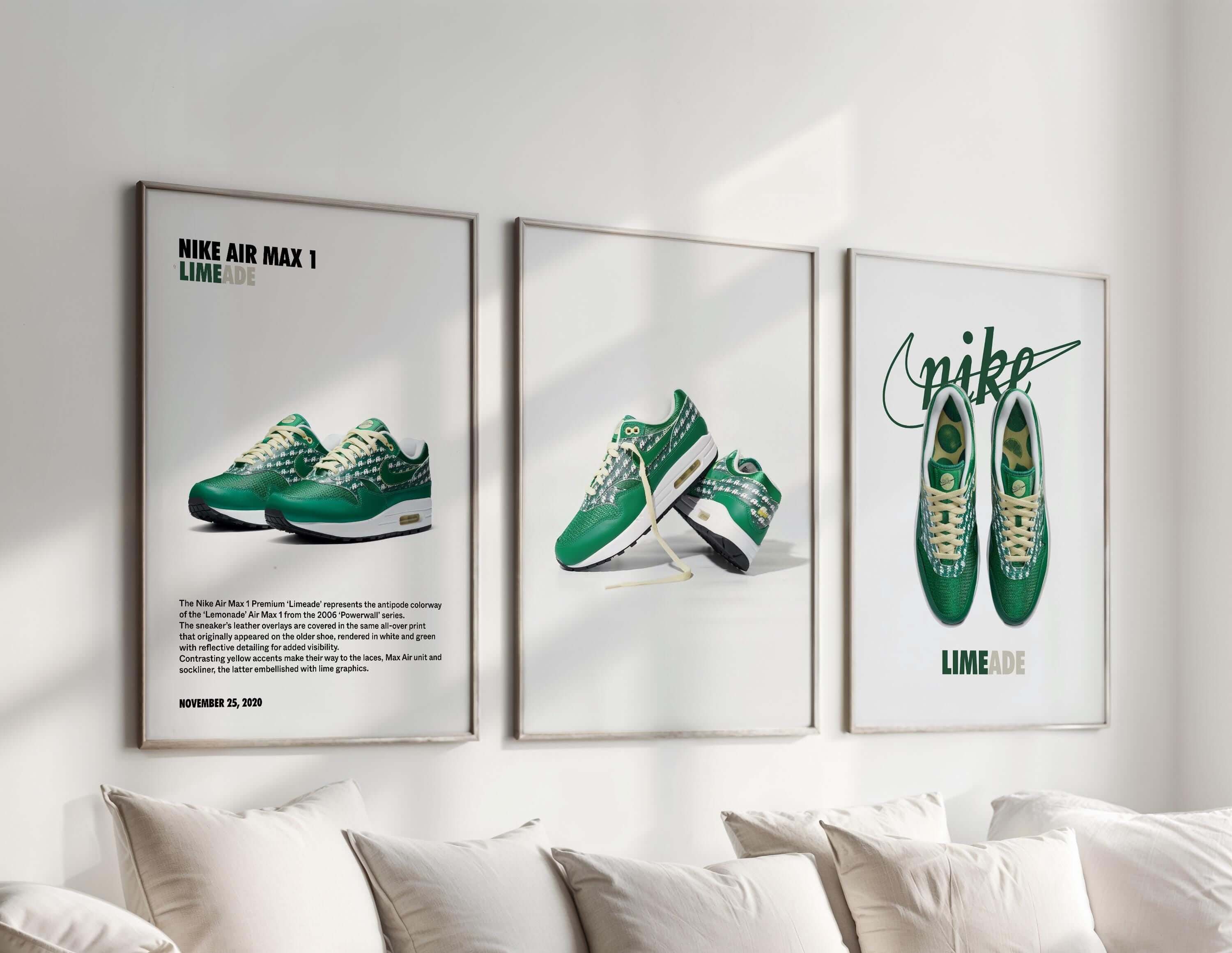 Nike Sneaker Poster Set of 3 - Haus of Prints