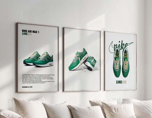 Nike Sneaker Poster Set of 3 - Haus of Prints