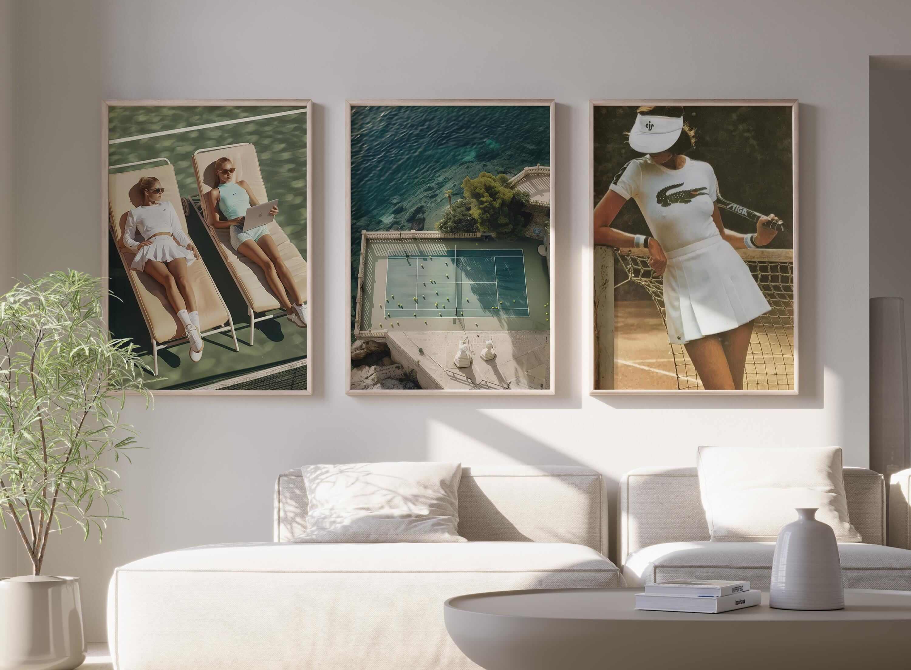 Tennis Wall Art Set of 3 - Haus of Prints