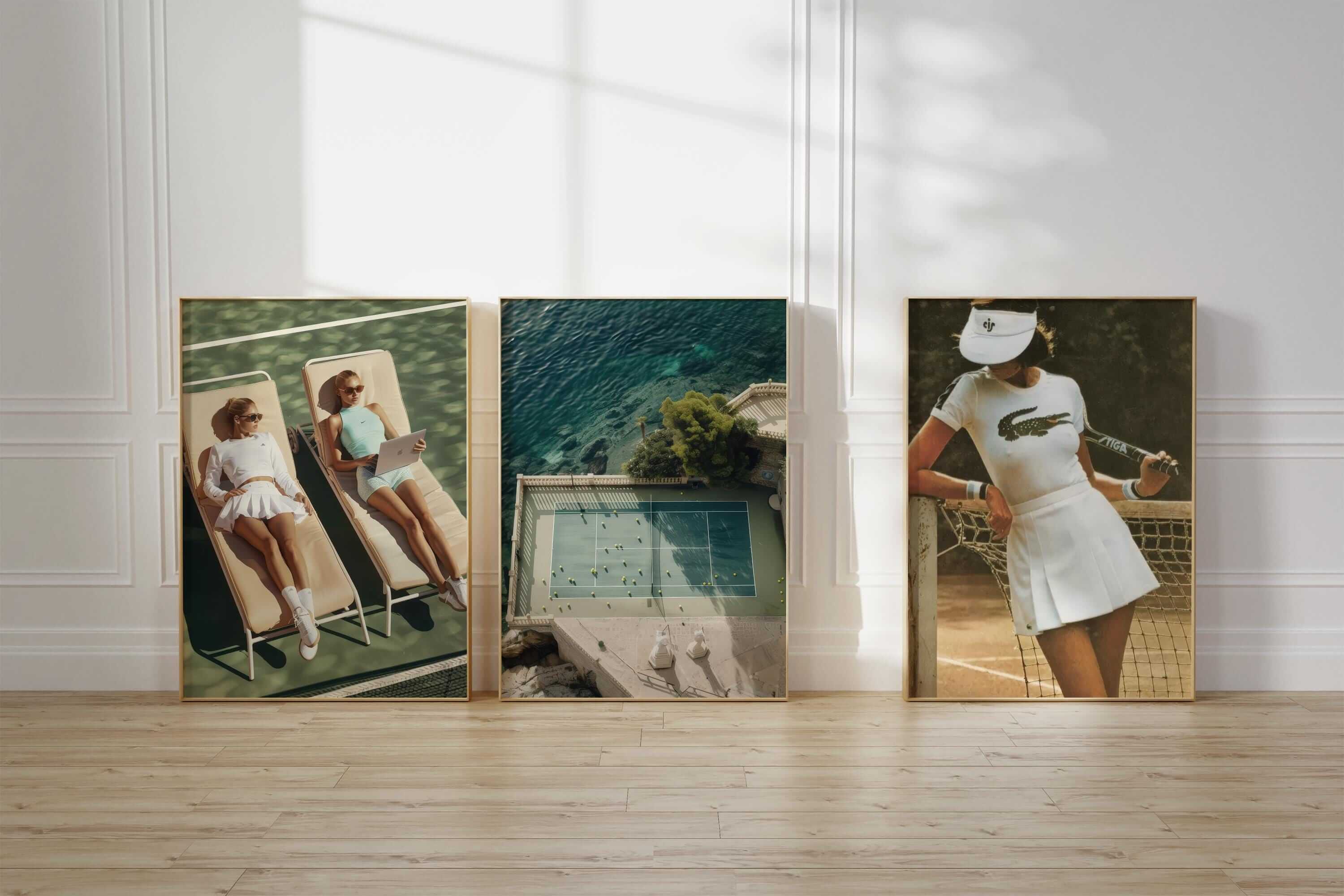 Tennis Wall Art Set of 3 - Haus of Prints