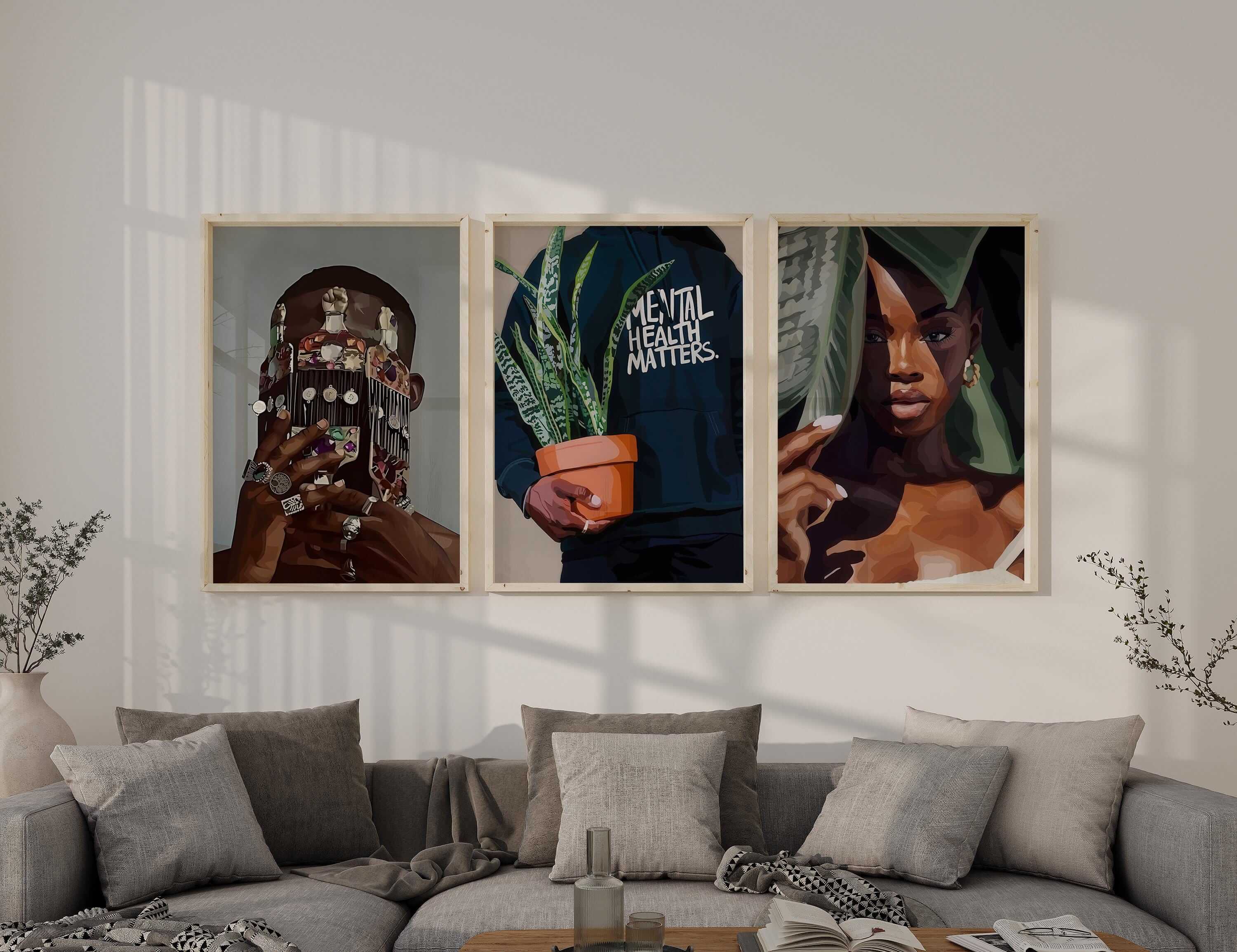 Black Girl Printable Set of 9 - Haus of Prints