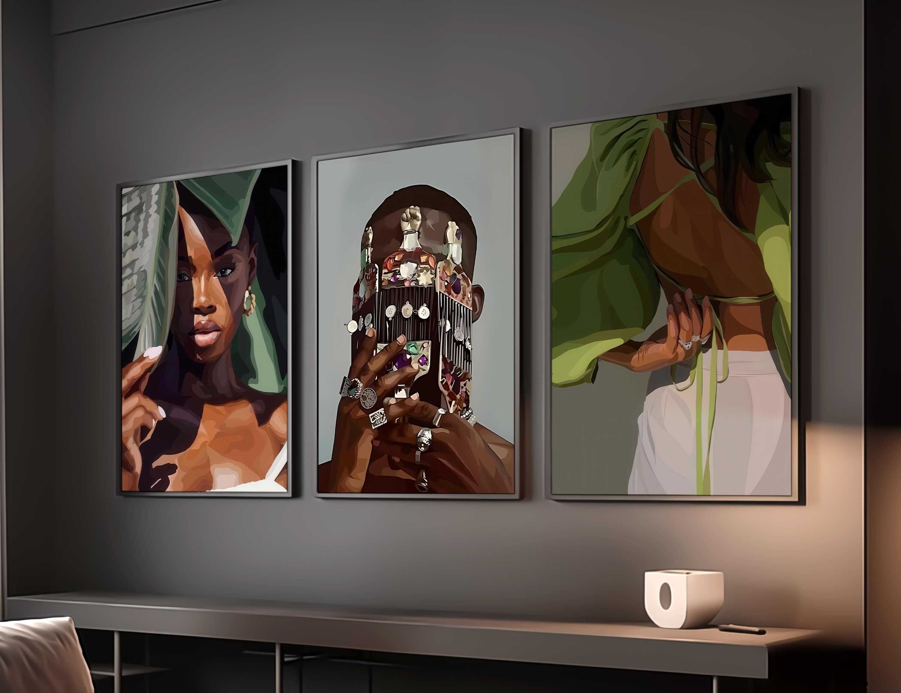 Black Girl Printable Set of 9 - Haus of Prints